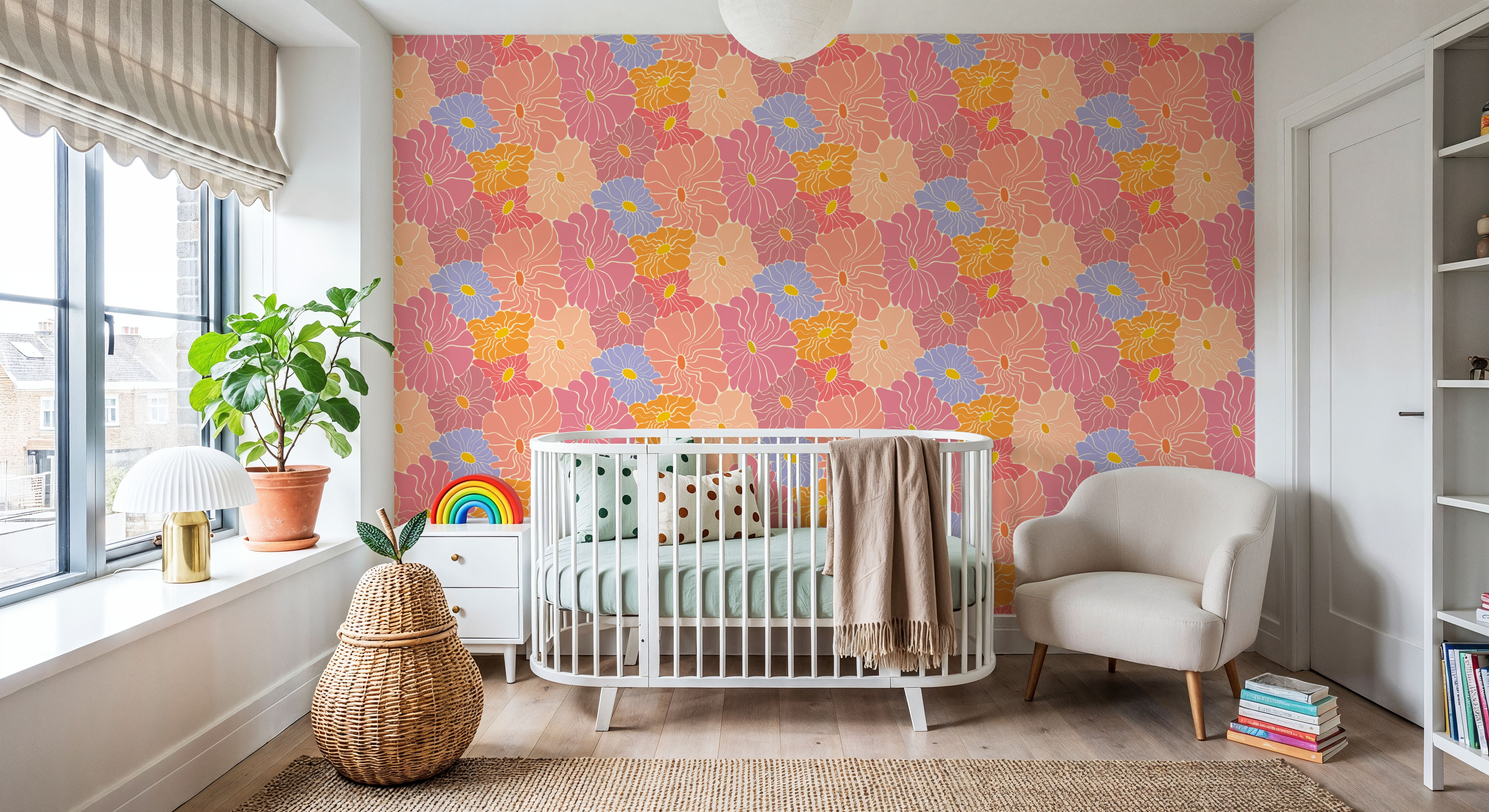 Cool Fluid Flowers, Pink