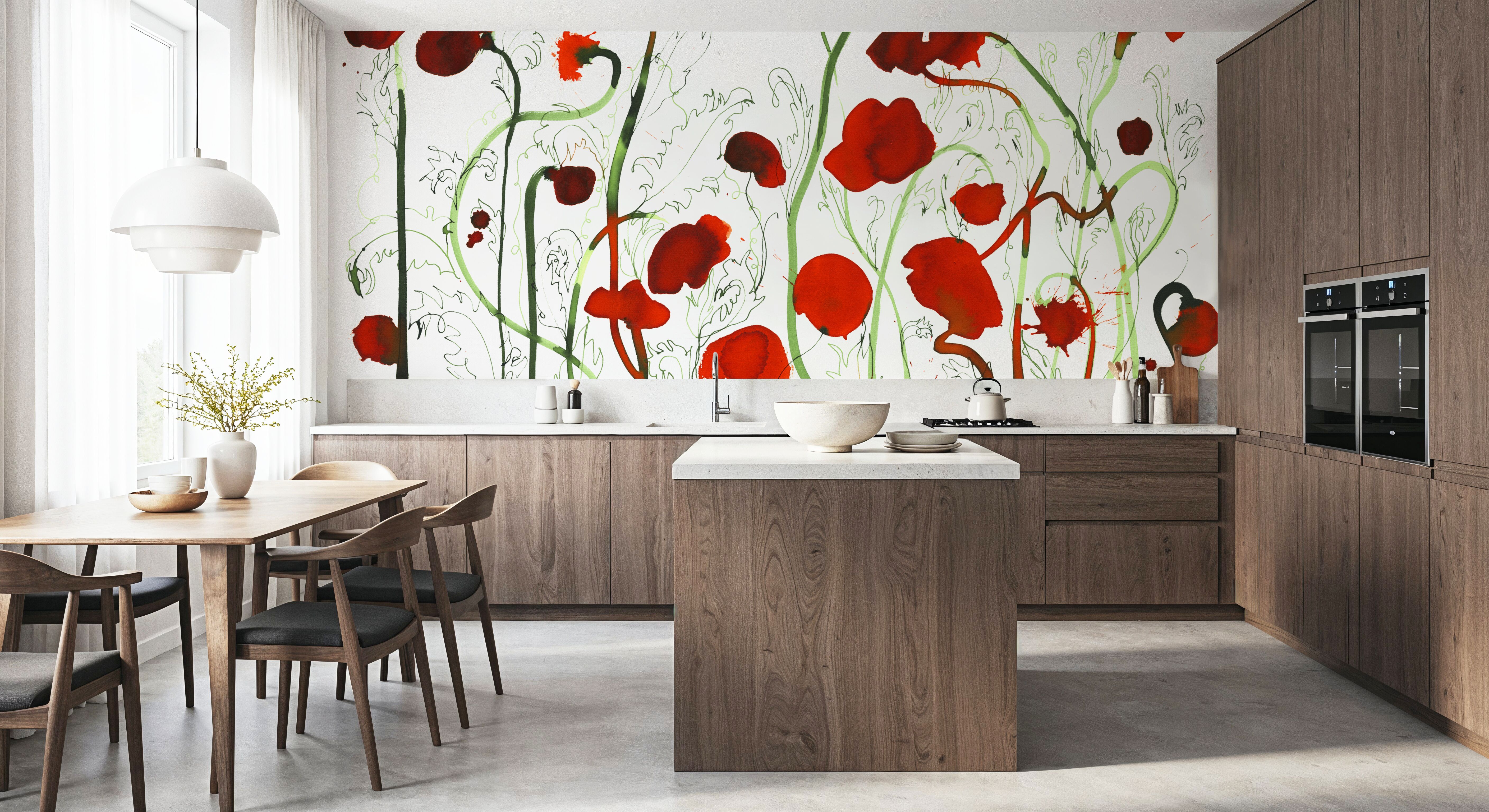 Passing Poppies, Carte da parati