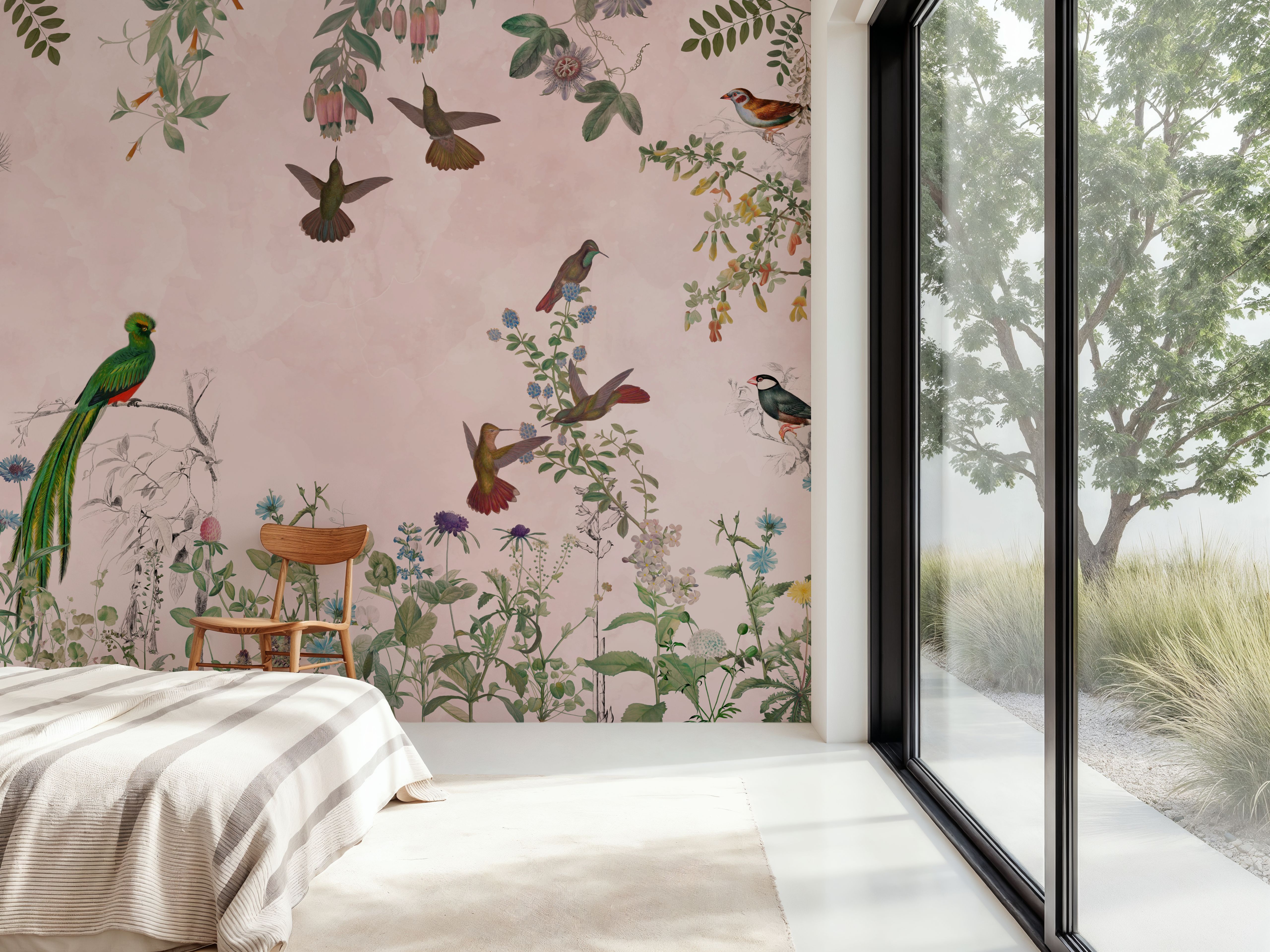 Fields of Birds and Flowers