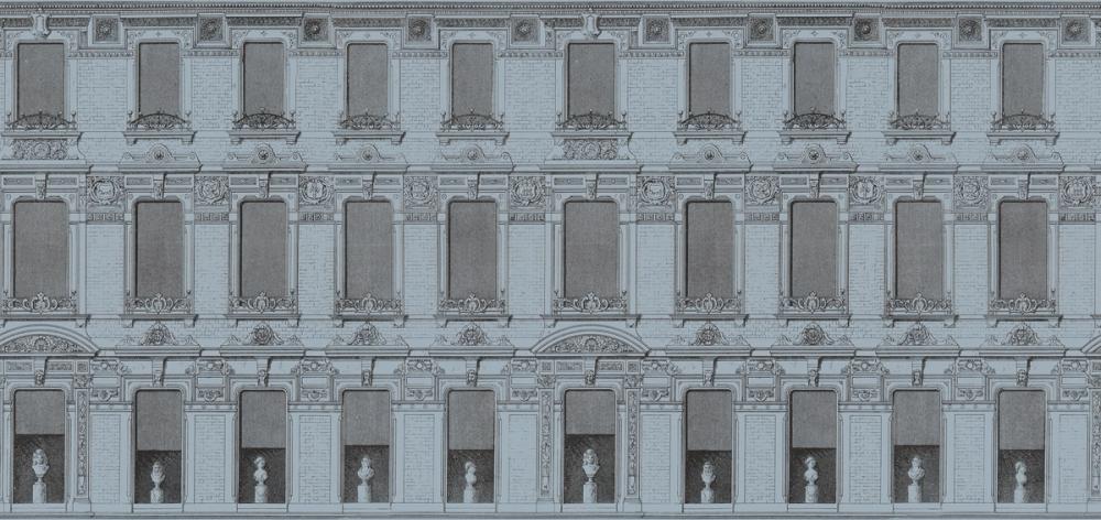 Vintage Facade, Blue