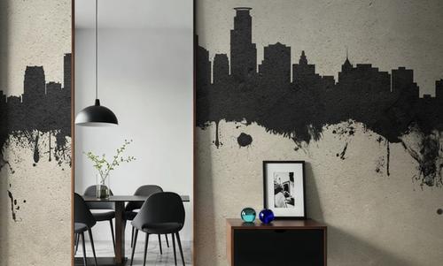 Minneapolis Minnesota Skyline Concrete