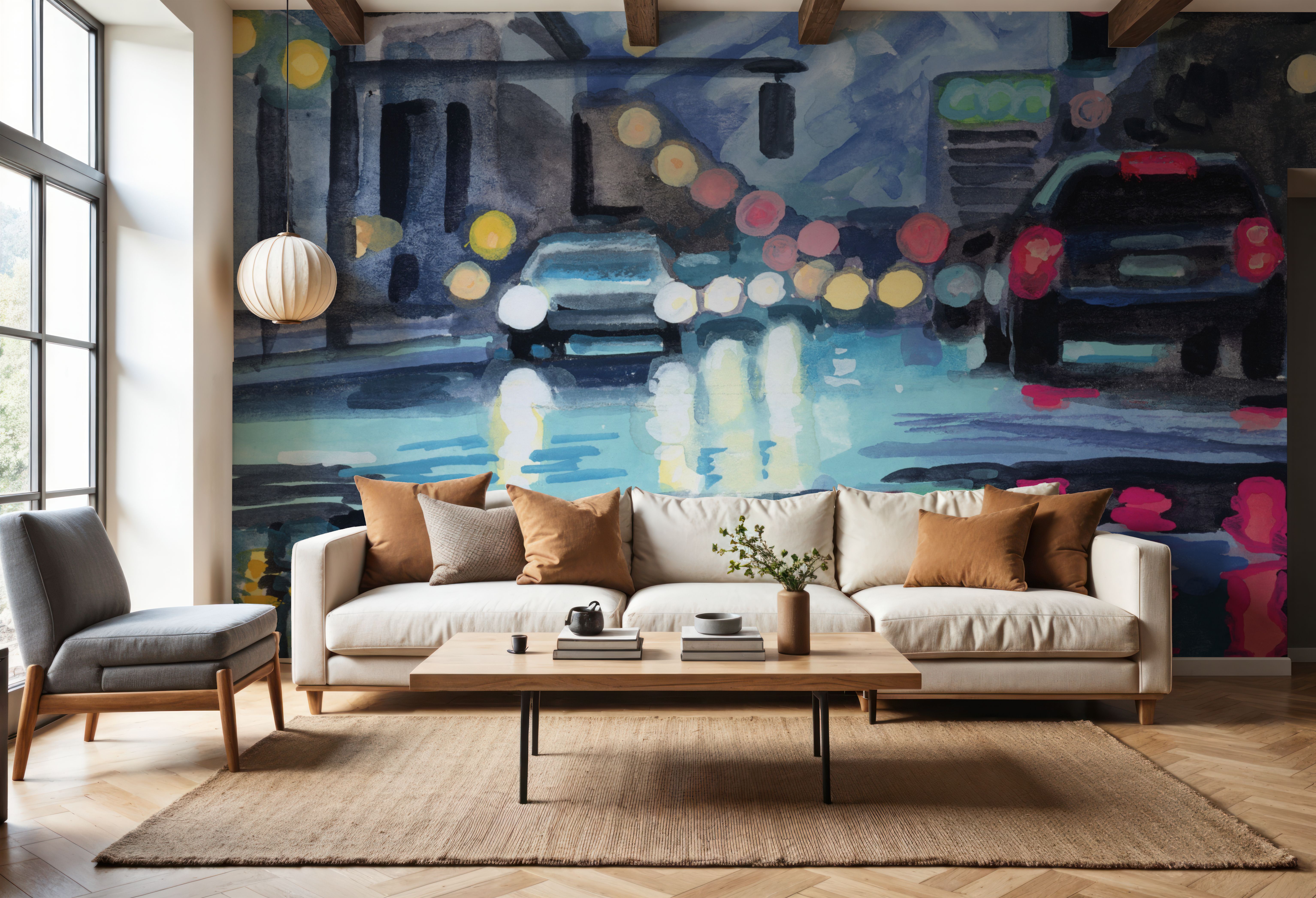 Rainy Road Late Afternoon, Wallpaper