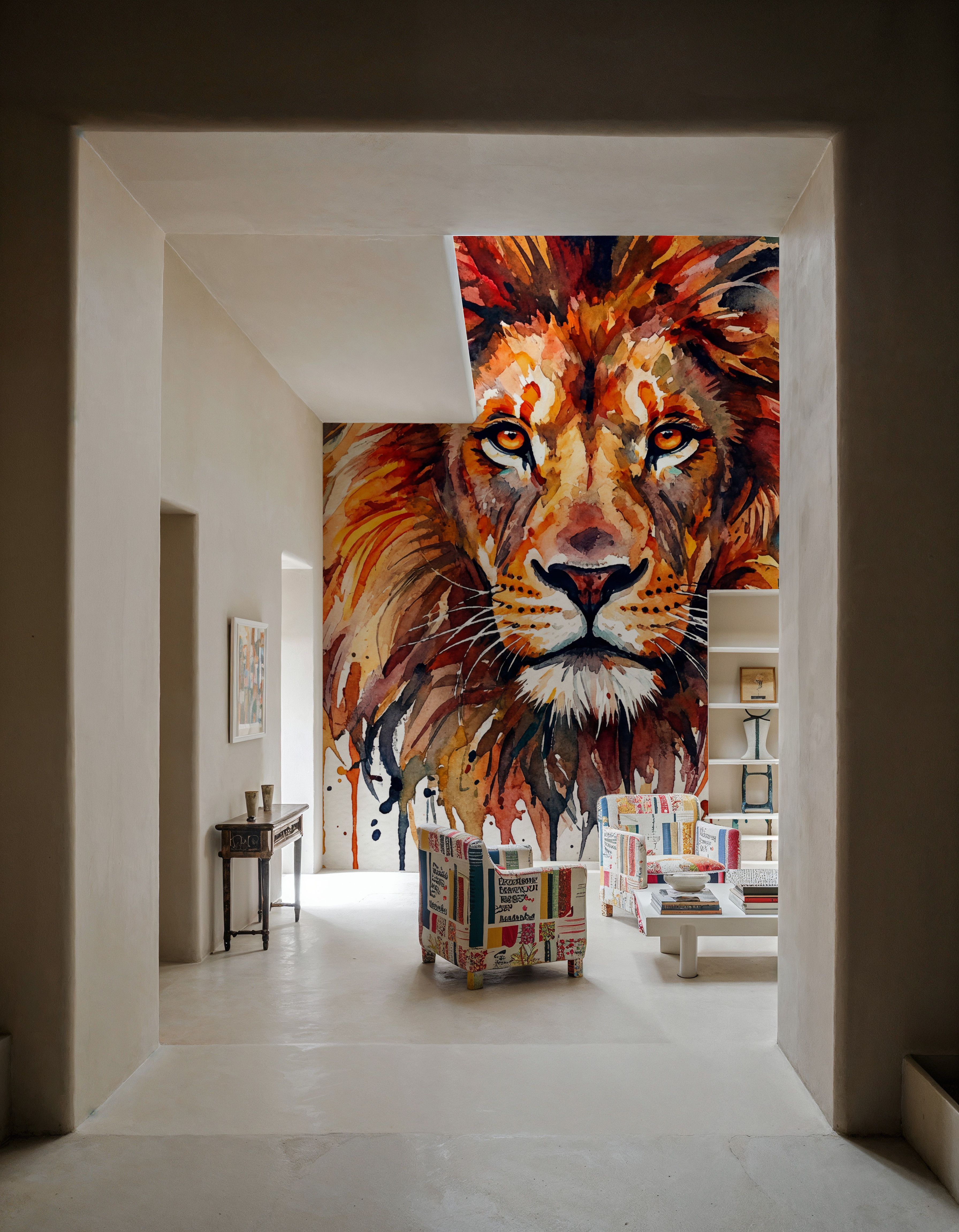 Lion - Watercolor Predators Series