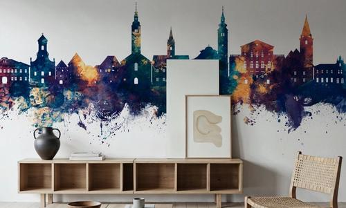 Varaždin Croatia Skyline Blue & Bronze