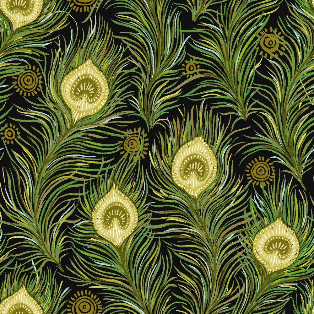 Boho Peacock Feathers, Grass & Butter