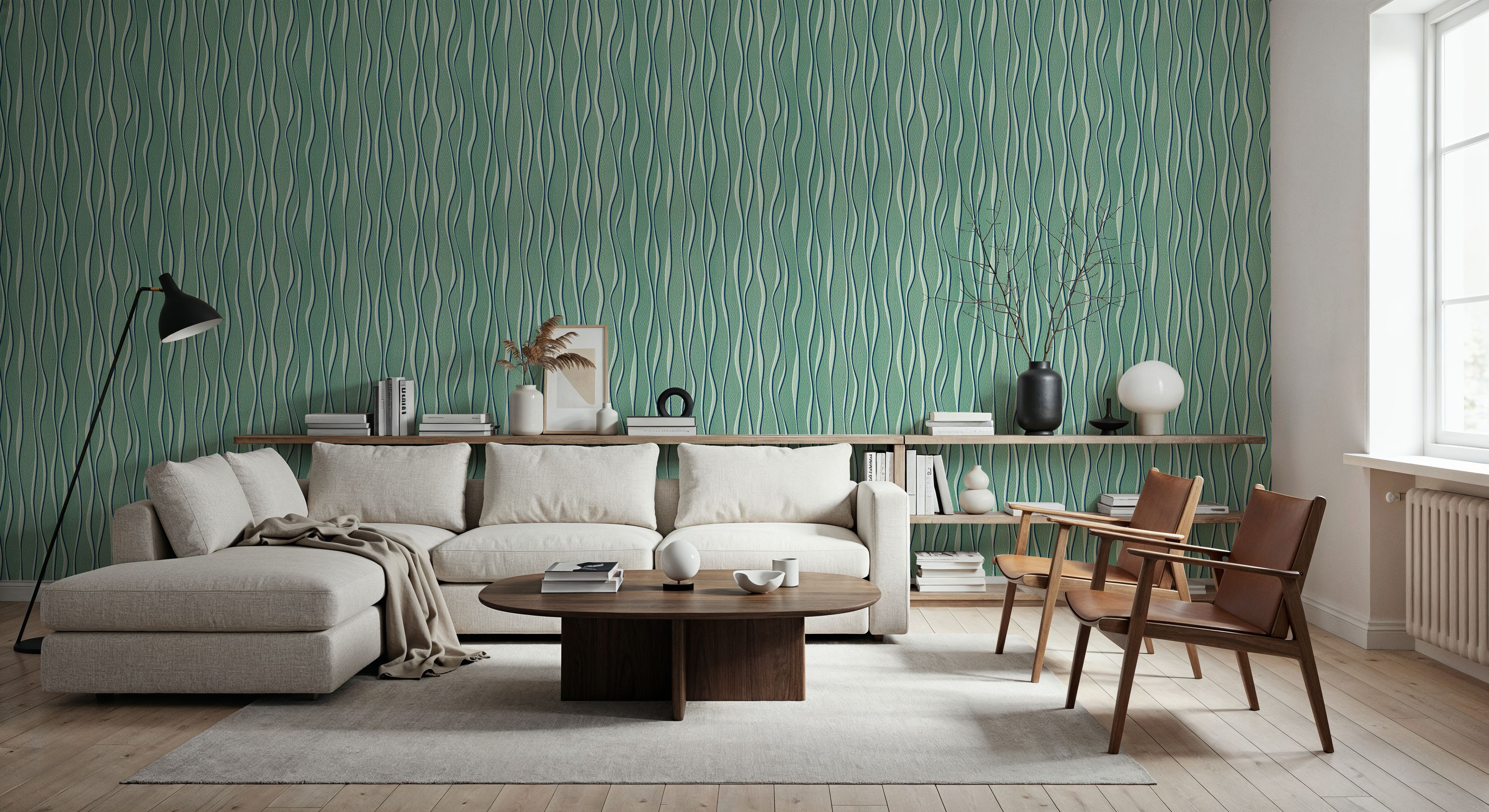 Swaying Lines, Ocean Green