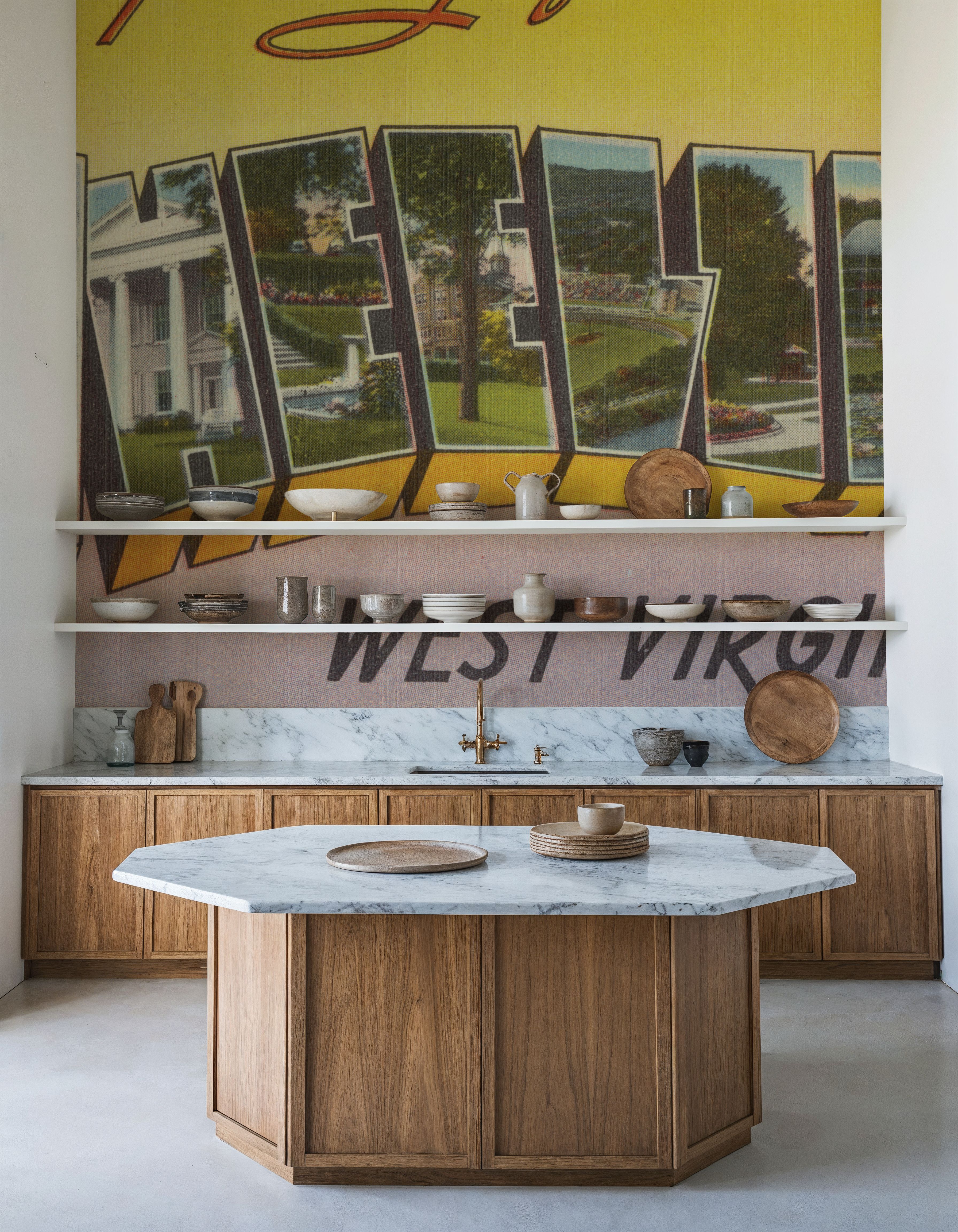 Greetings from Wheeling - Screenprint Postcard