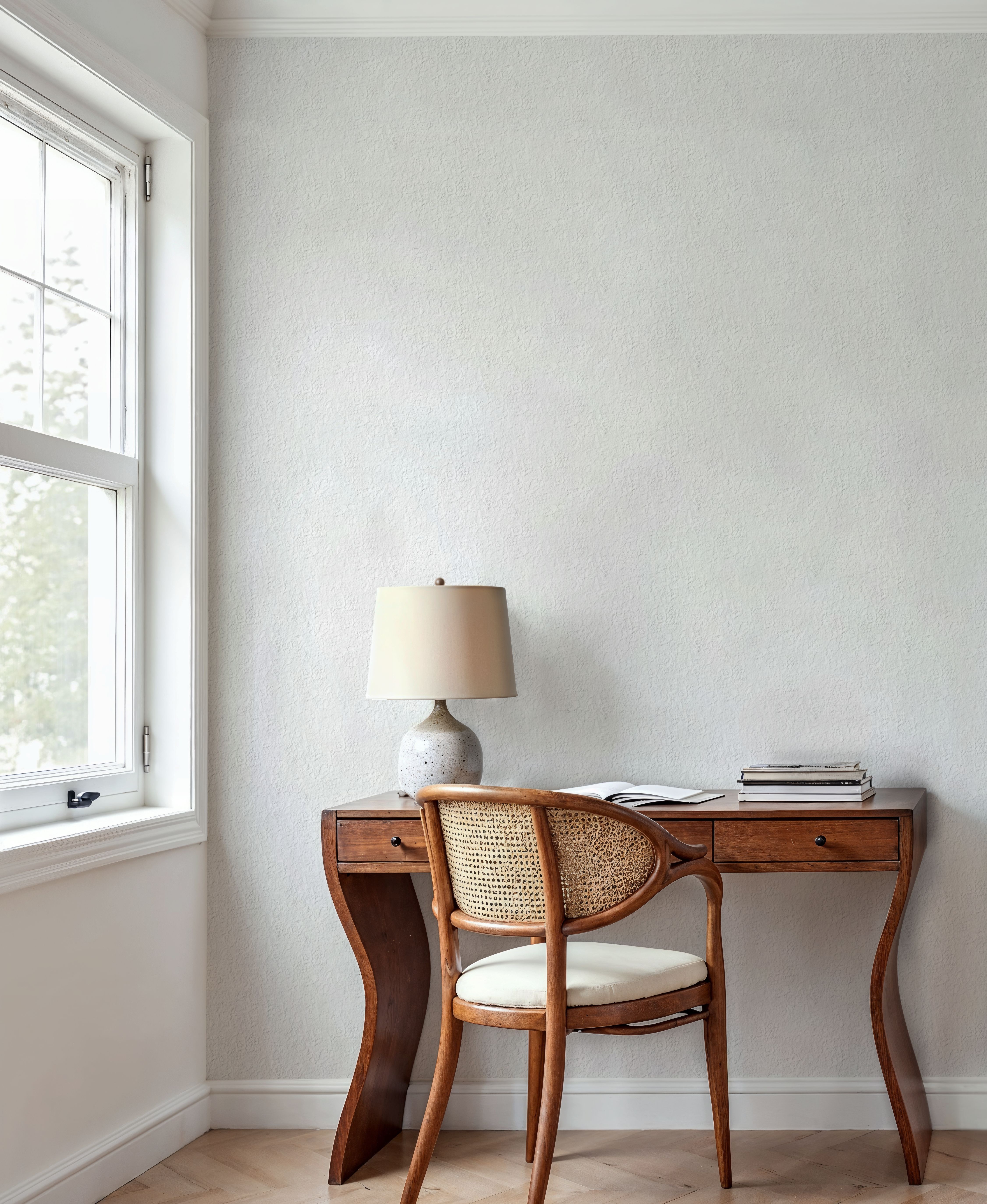 Faux Sand Stucco Finish, Chalk White