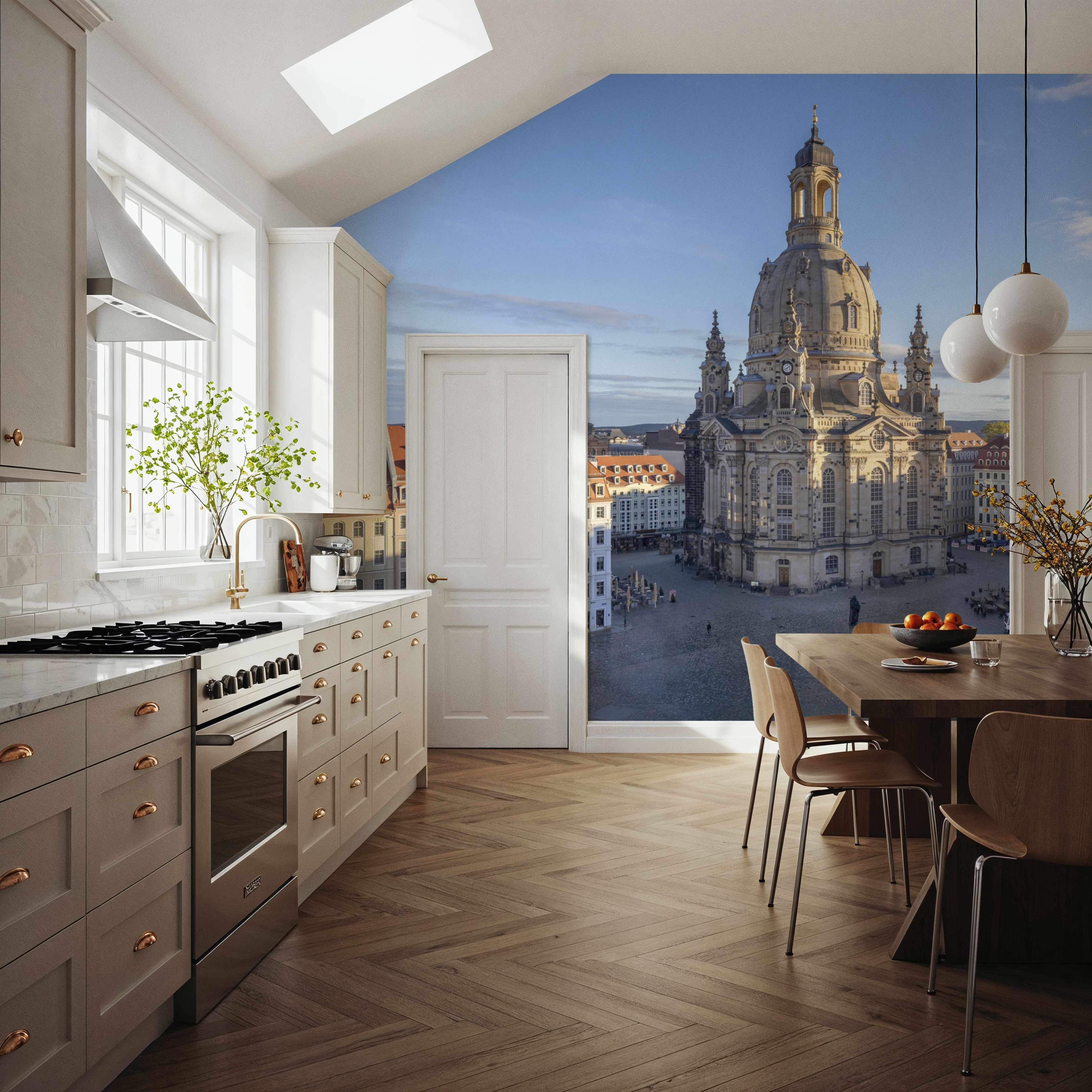 Cobbled Cathedral Plaza