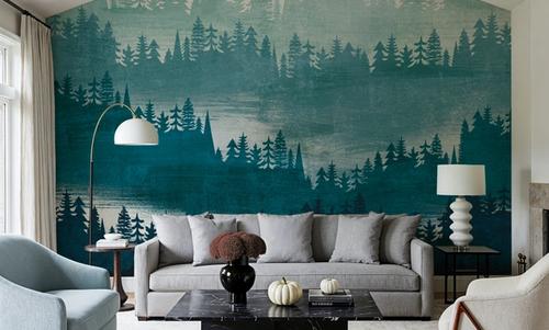 Mountainscape Blue