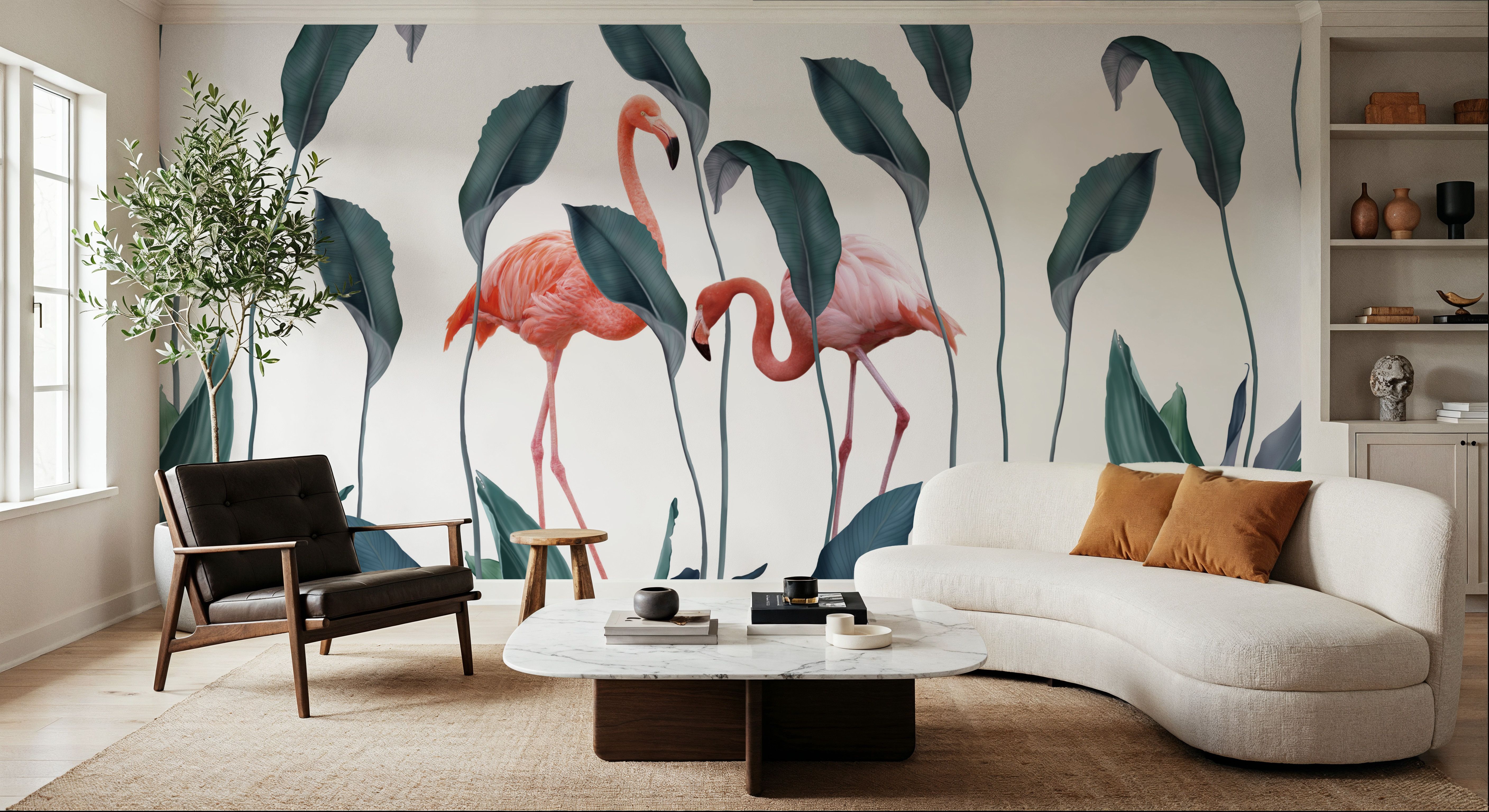 Shy Flamingos
