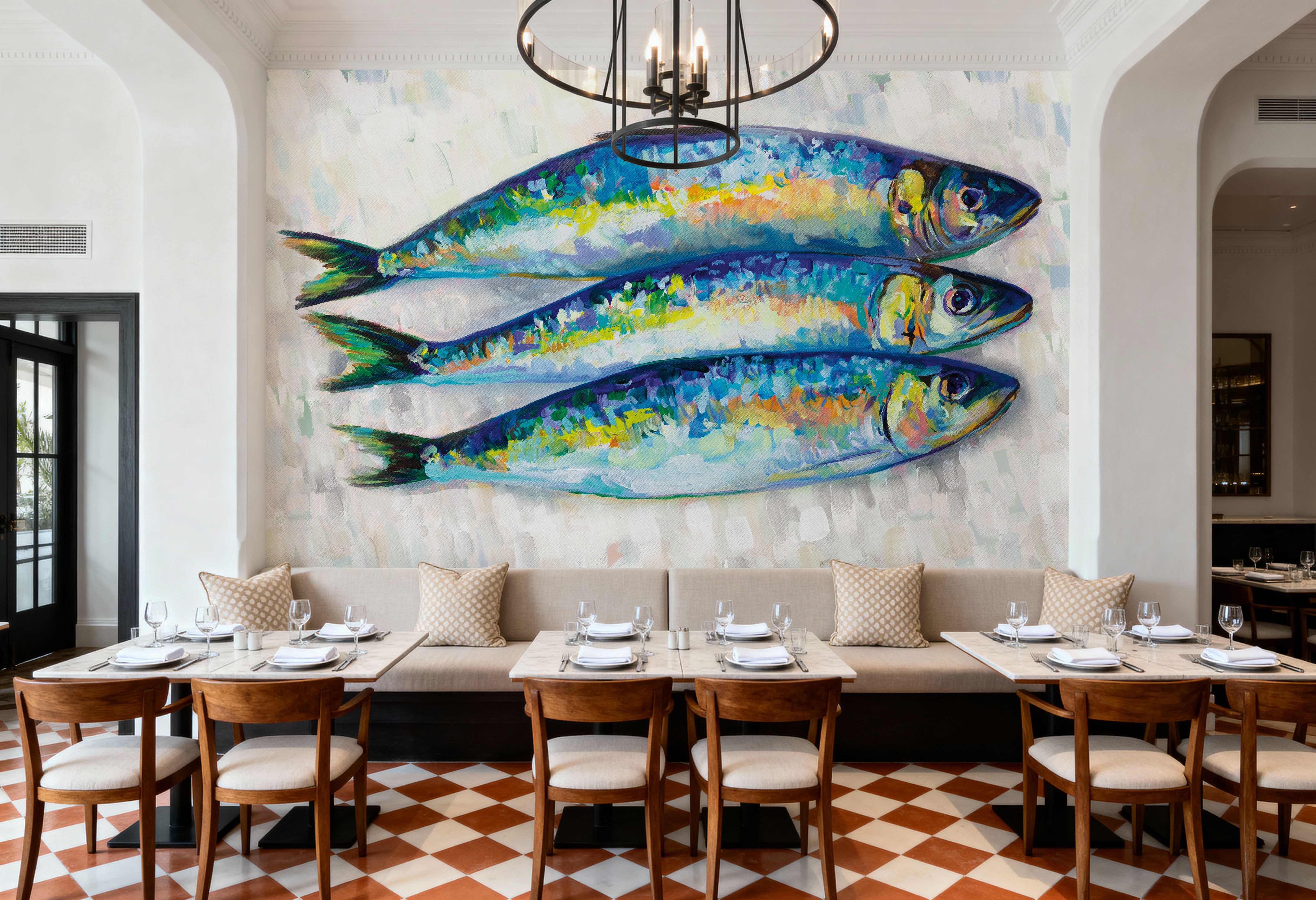 Fish Trio, Wallpaper