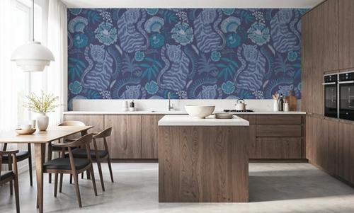 Painterly Tigers Blue