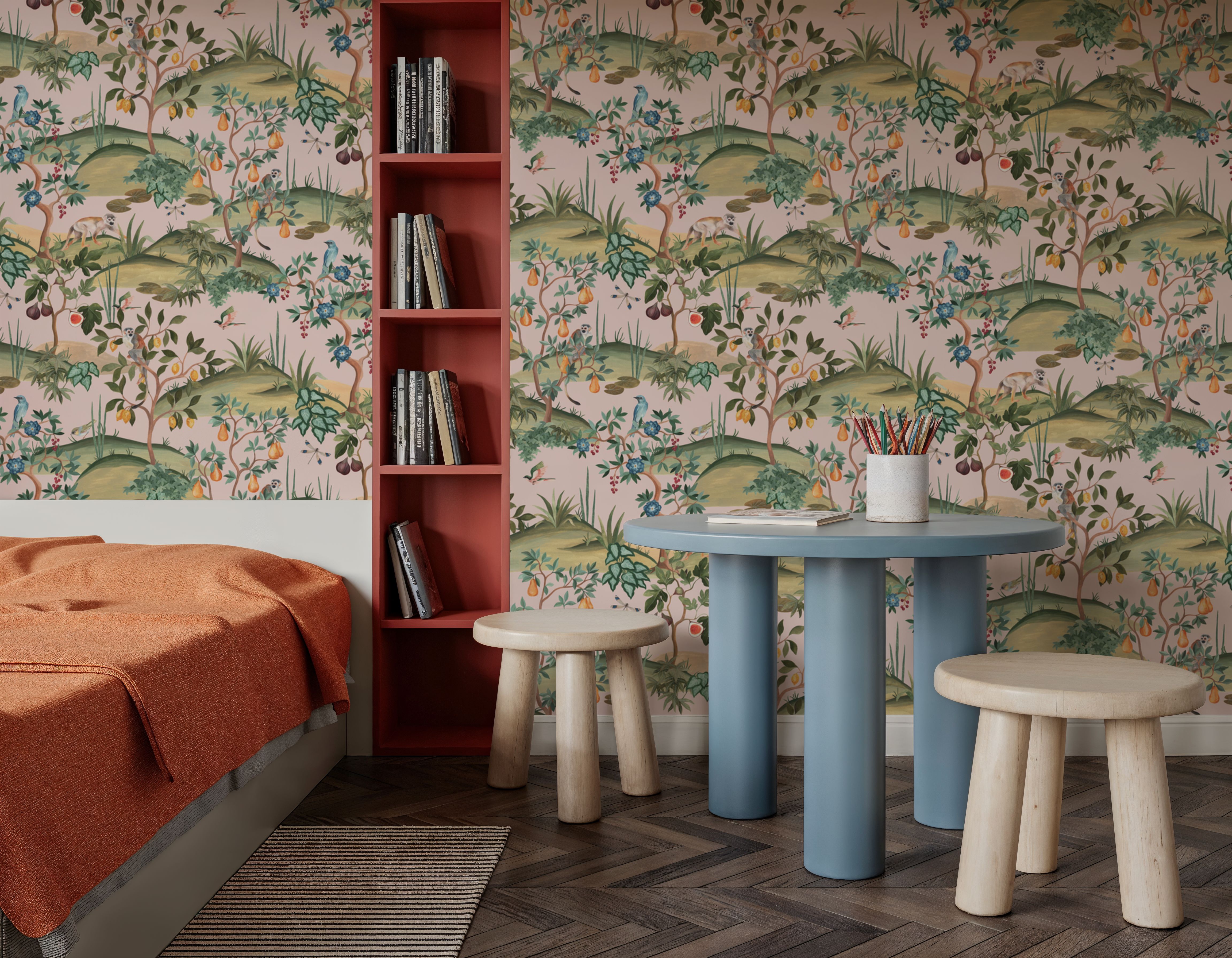 Orchard Reverie Pattern, Soft Pink