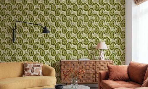 Botanical Paisley, Olive