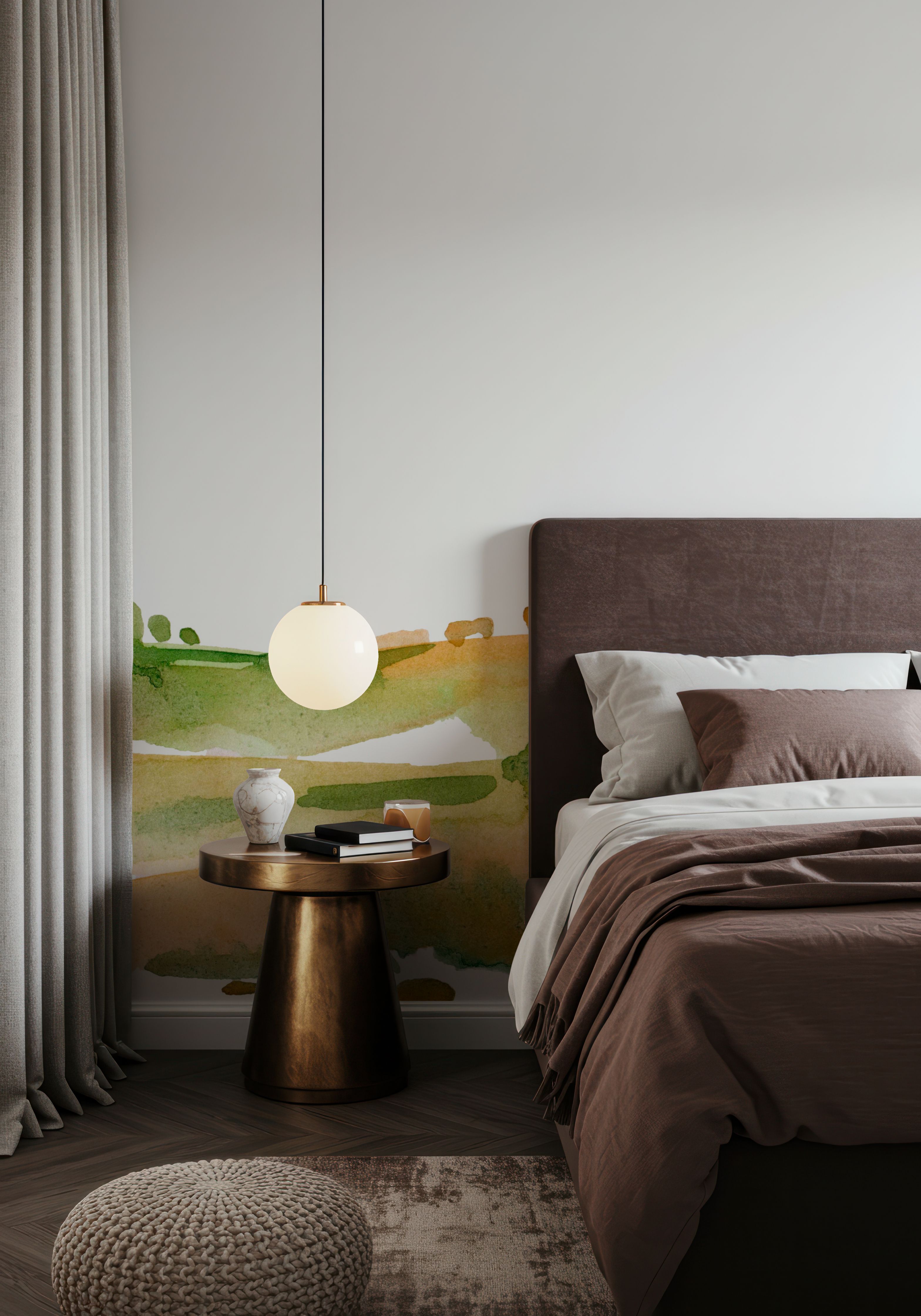 Rural Watercolor Landscape