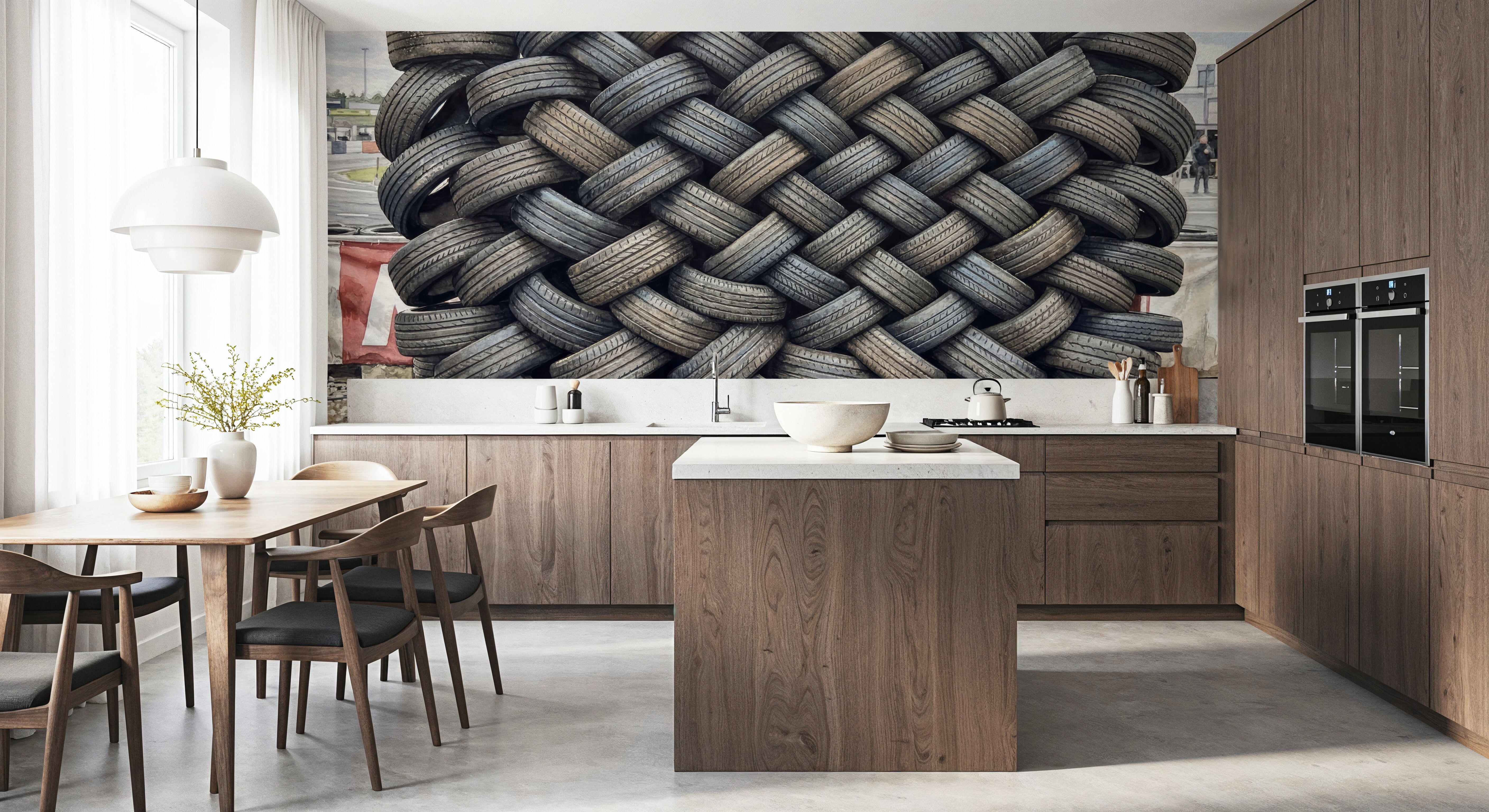 Rick-Racked - Stacked Series, Wallpaper