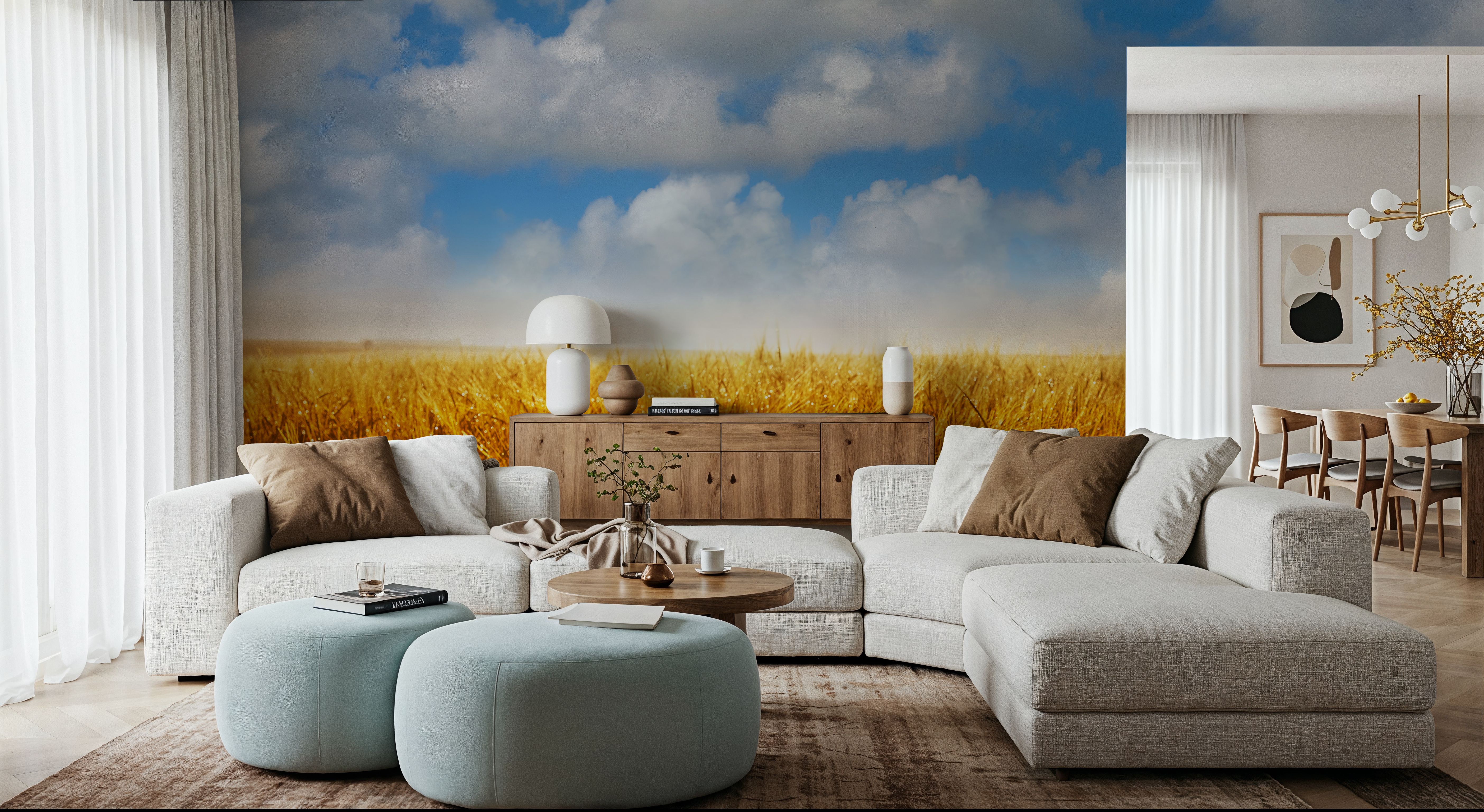 Amber Field Sky