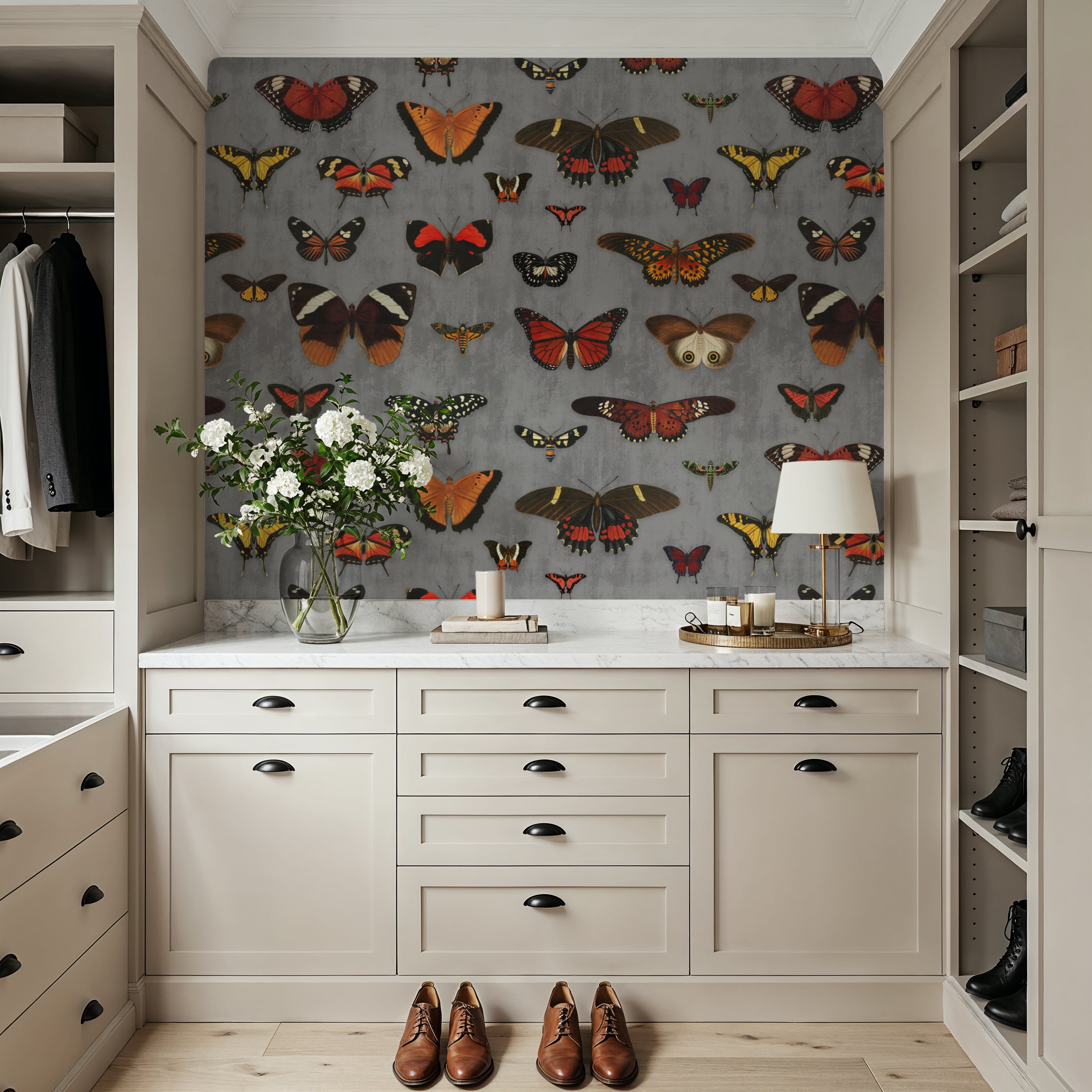 Butterfly Collection Gray