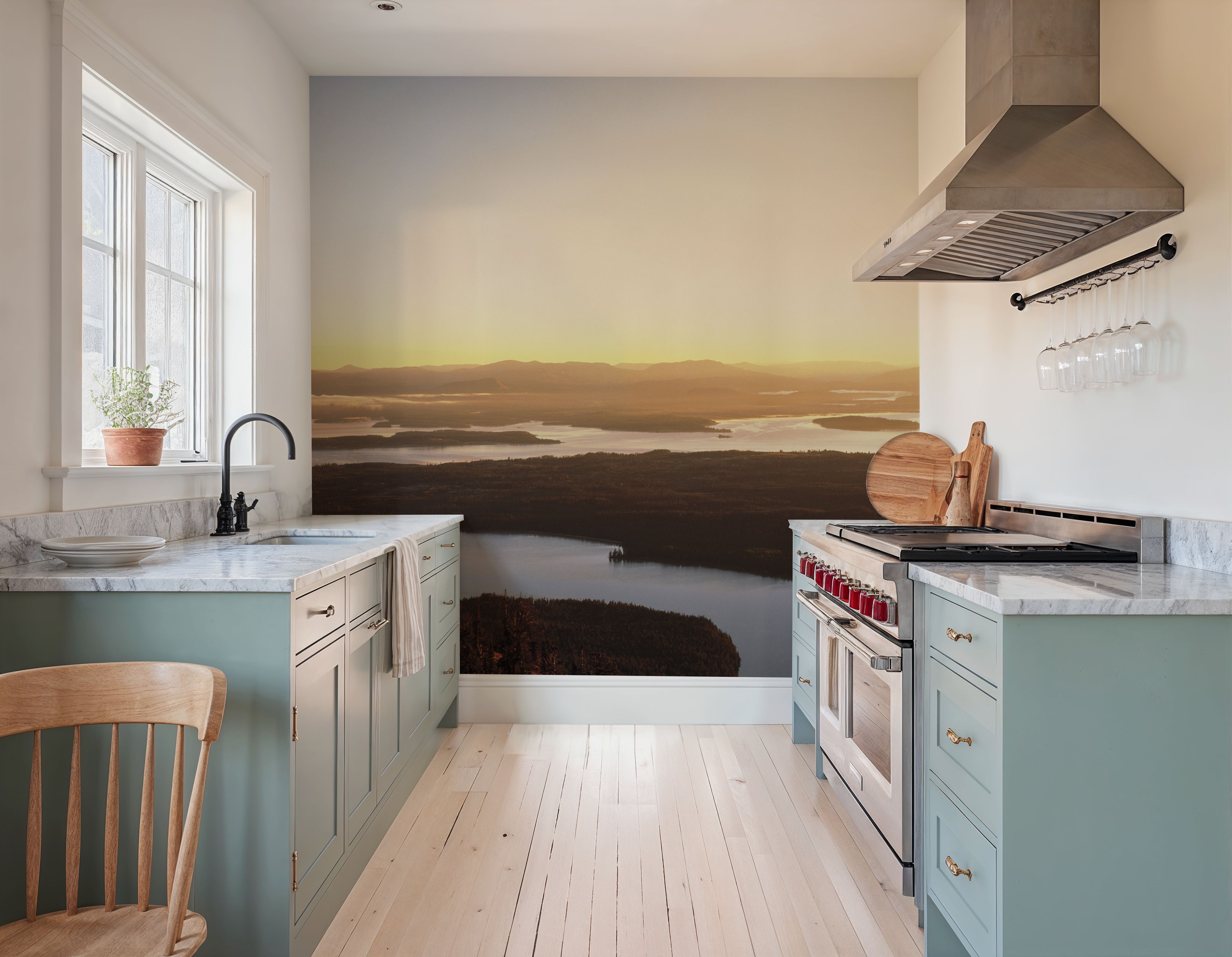 Golden Ascent, Papier peint