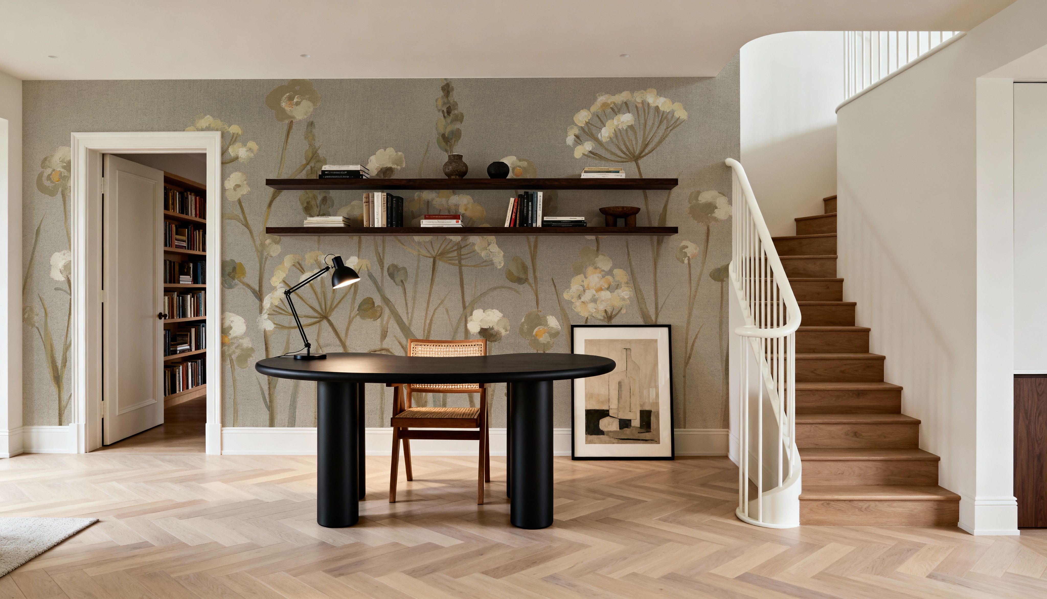 Delicate Garden Neutral Canvas