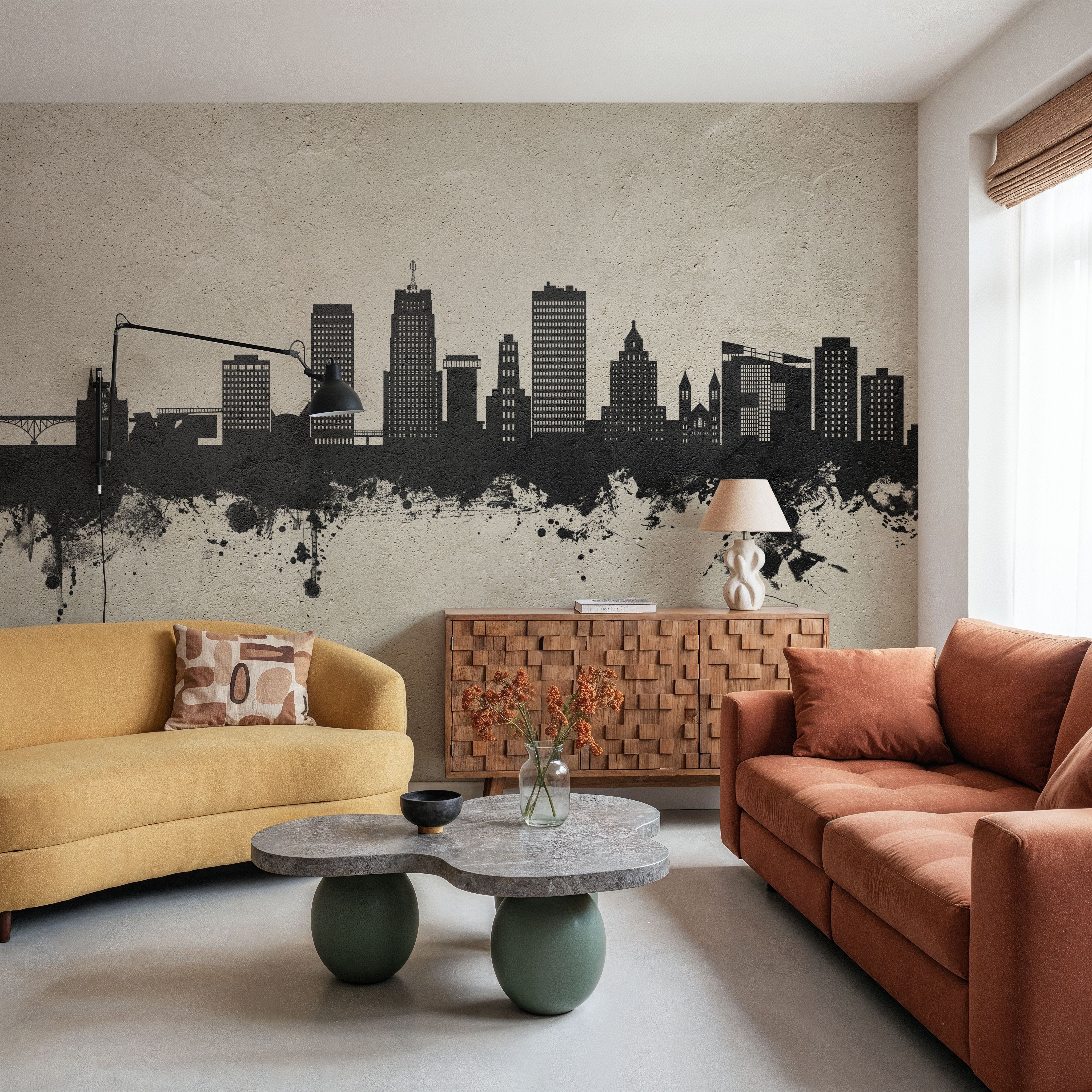 Akron Ohio Skyline Concrete