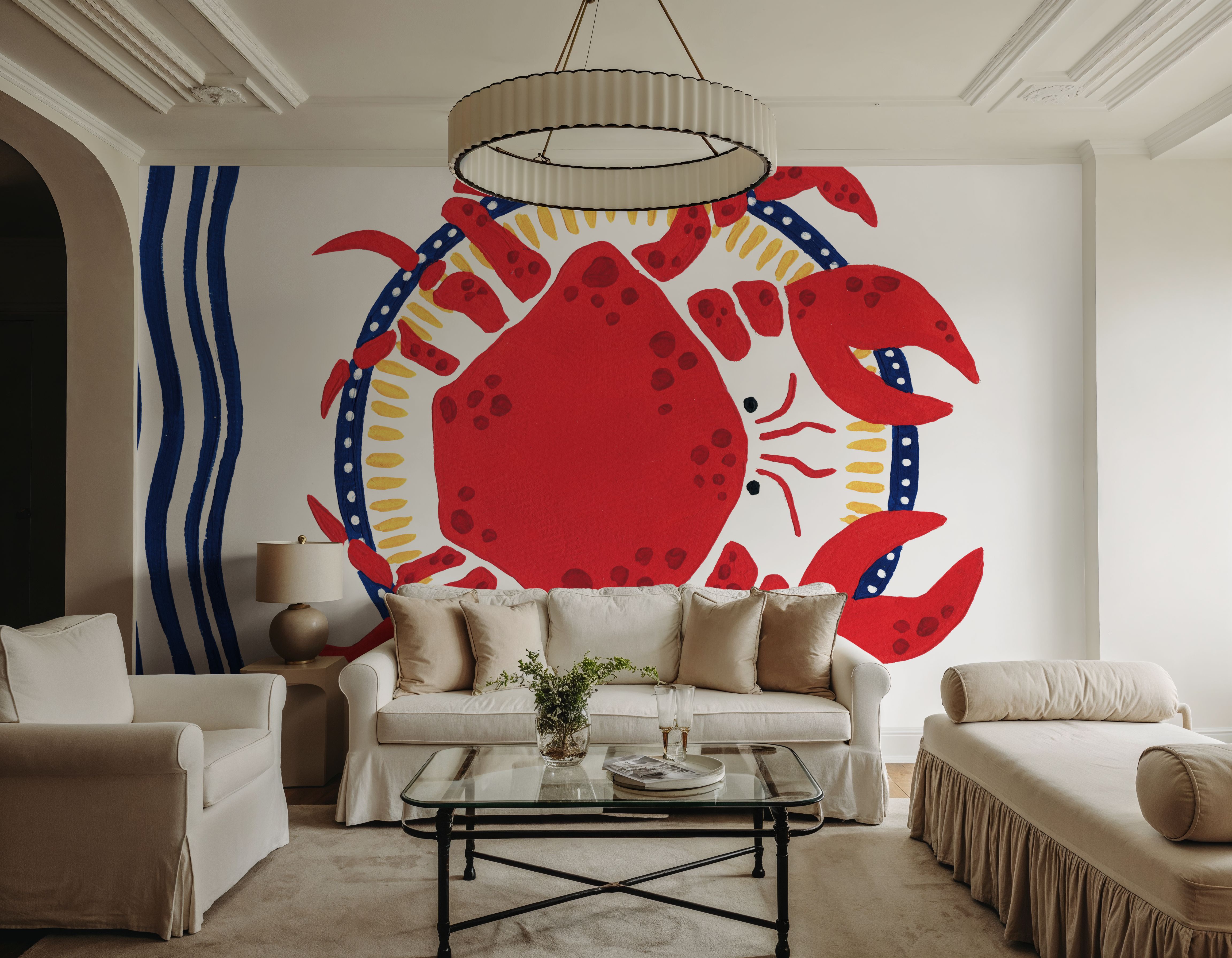 Kitschy Coastal Crab, Wallpaper