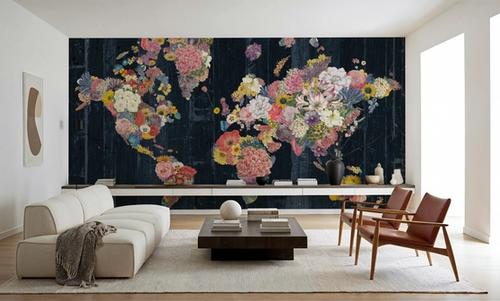 Botanical Floral Map