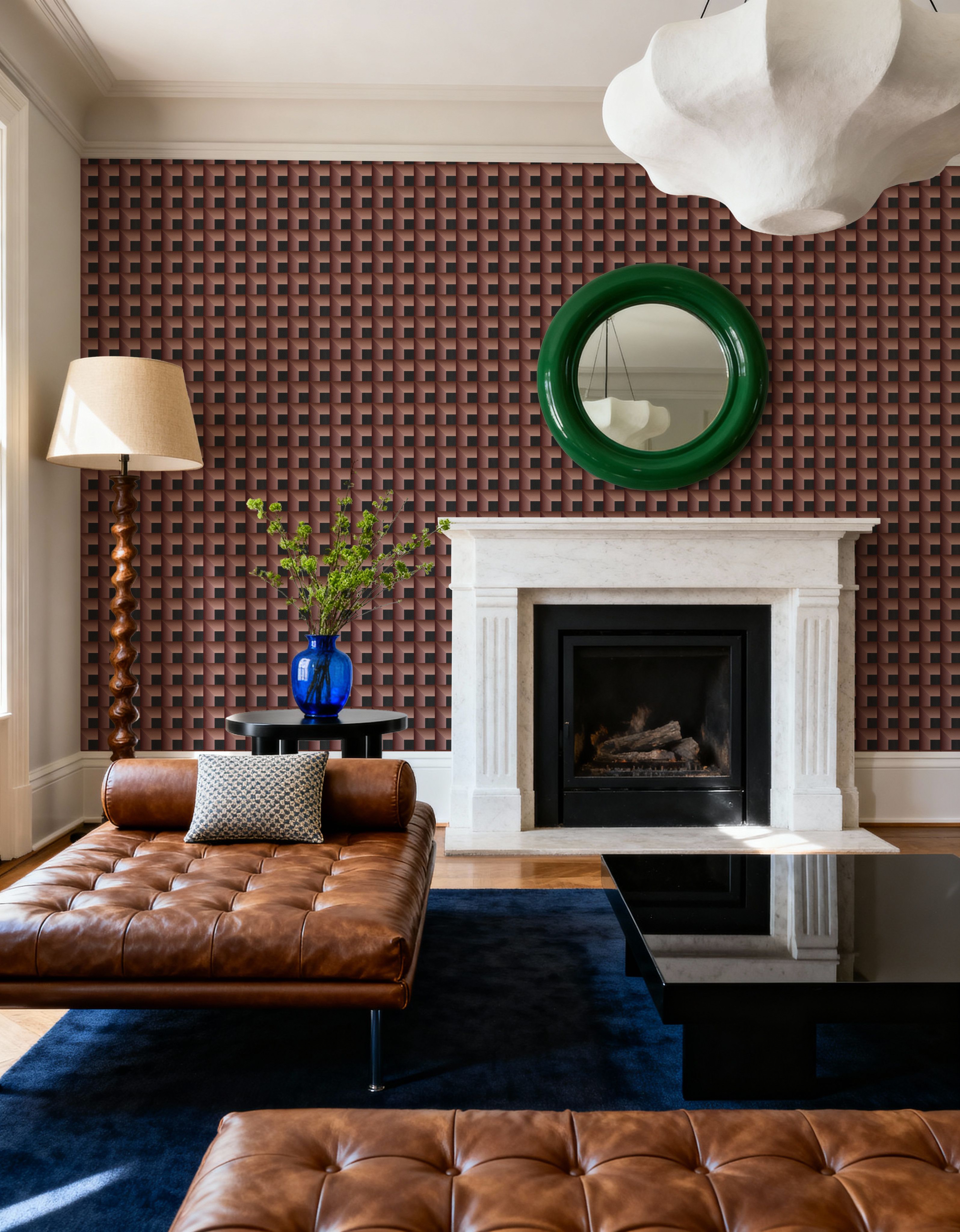 Decorative Cubes, Terracotta