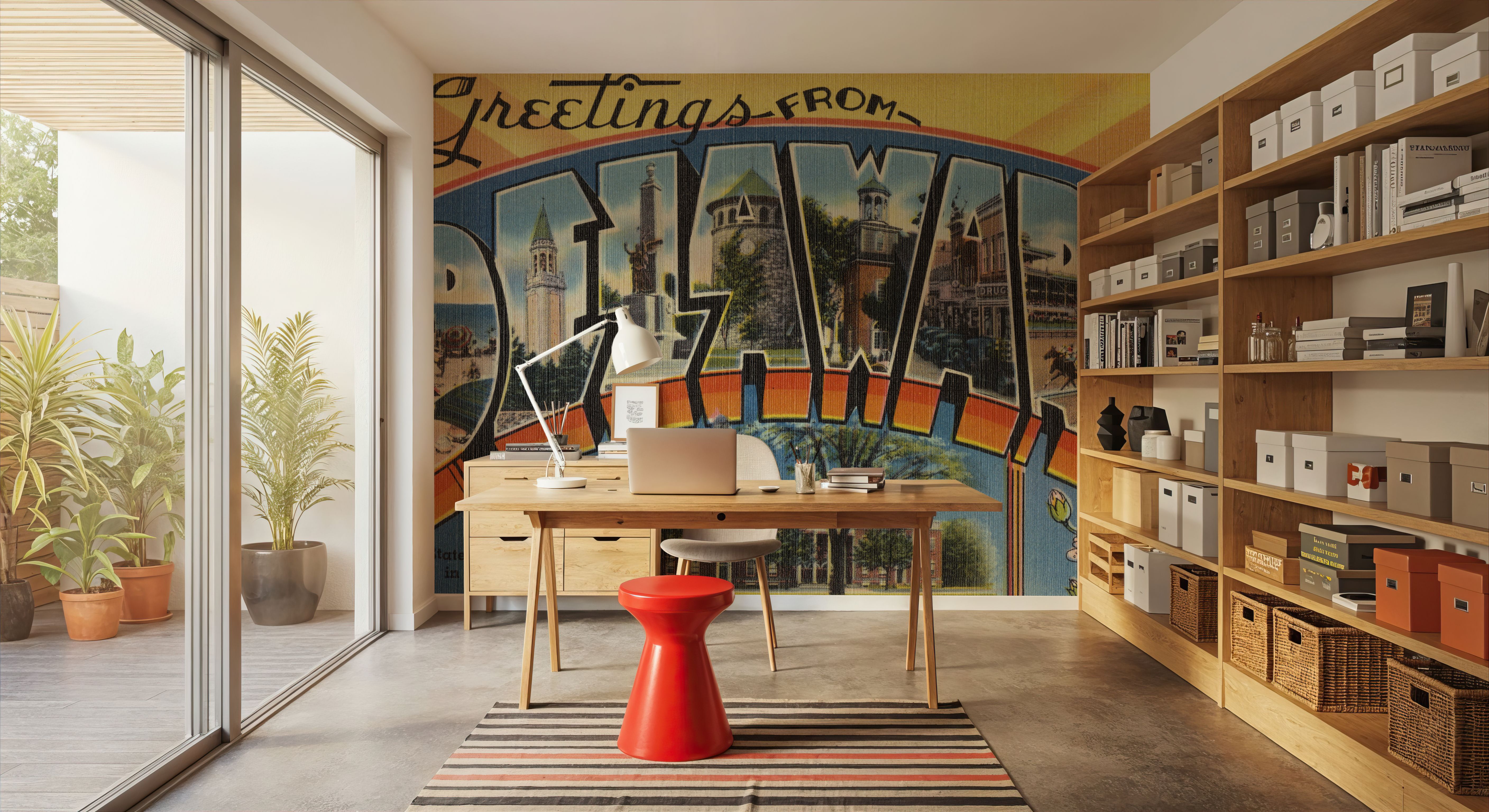 Greetings from Delaware - Screenprint Postcard