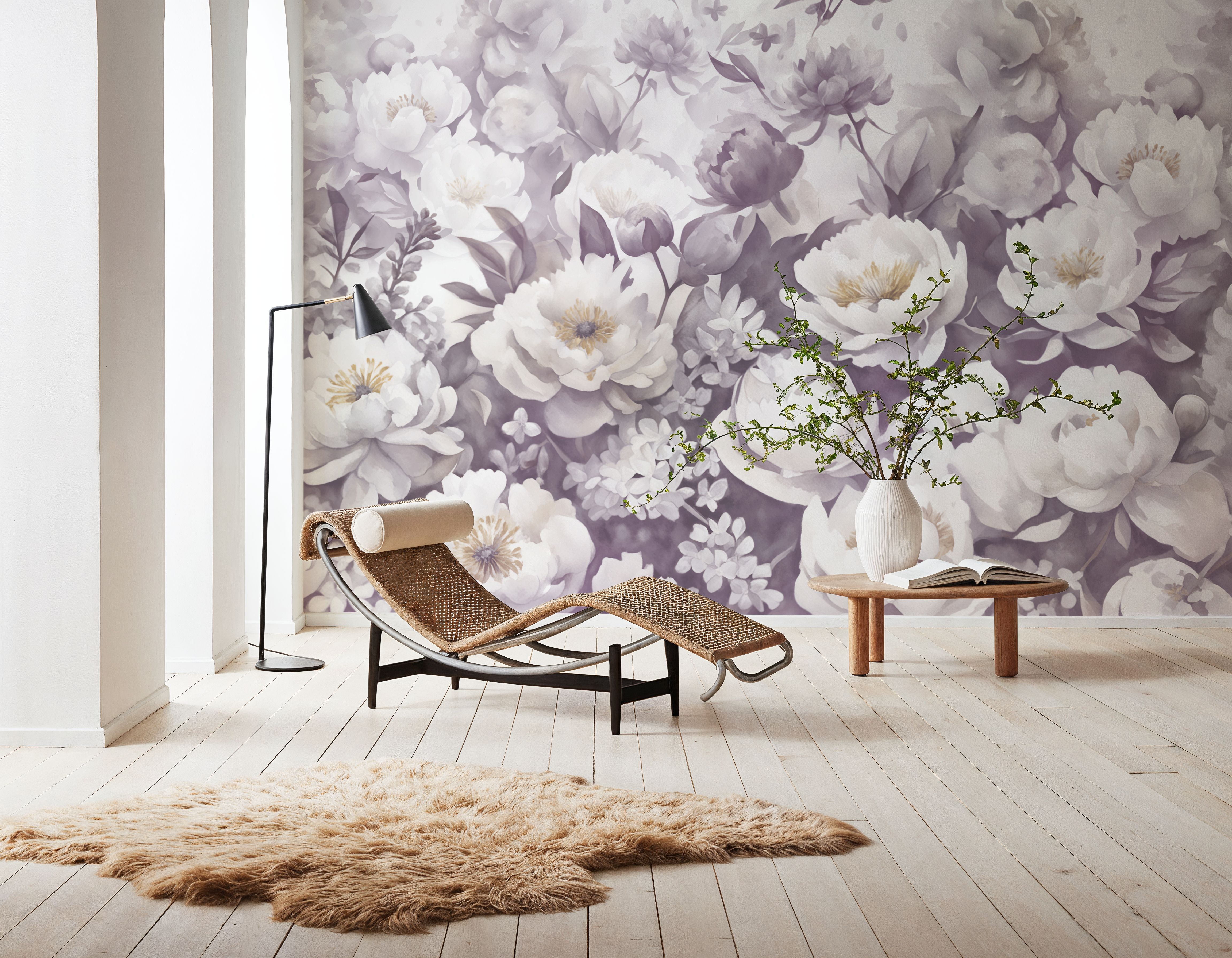 Watercolor Peonies WInter