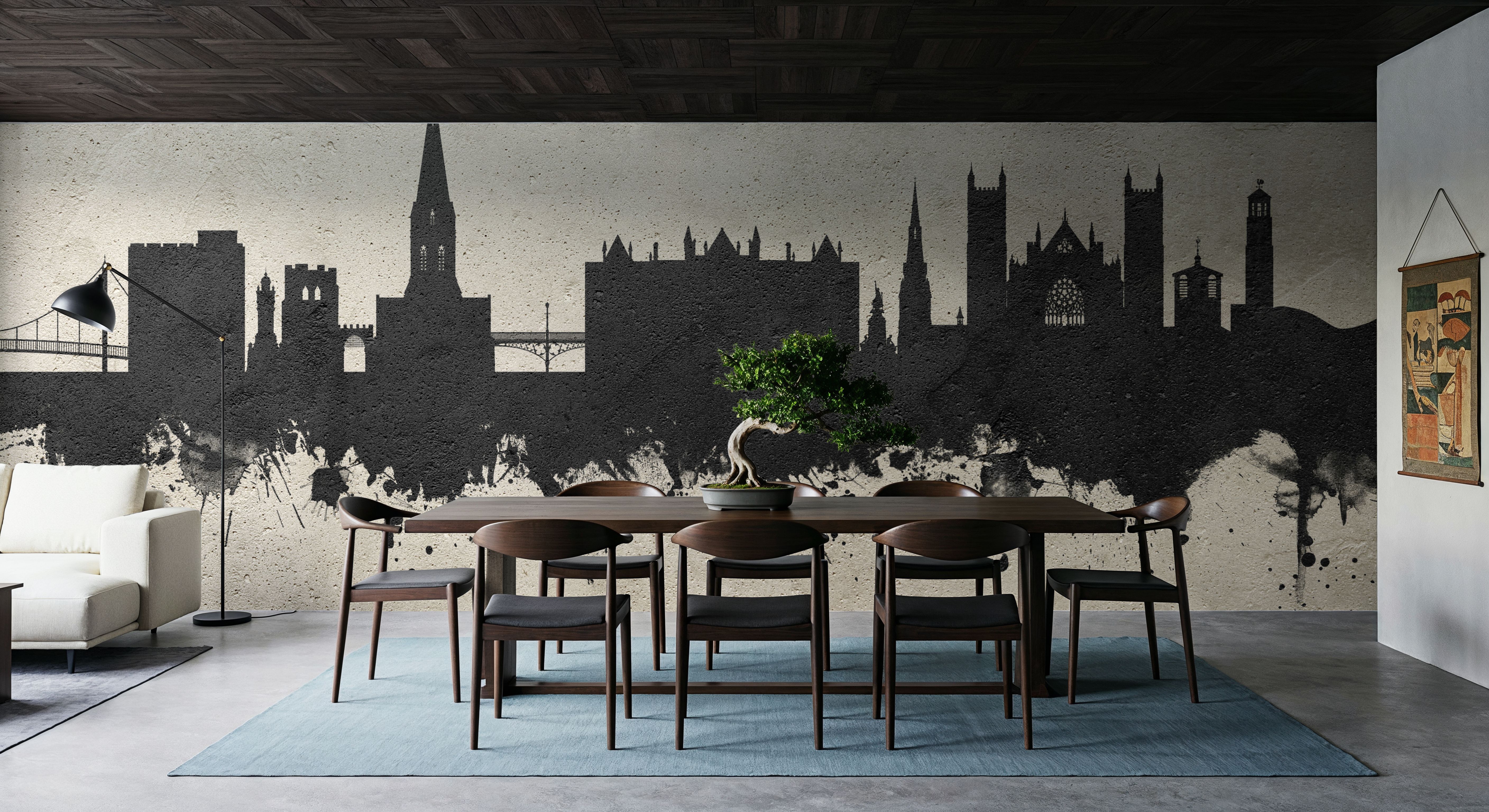 Exeter England Skyline Concrete, Carte da parati