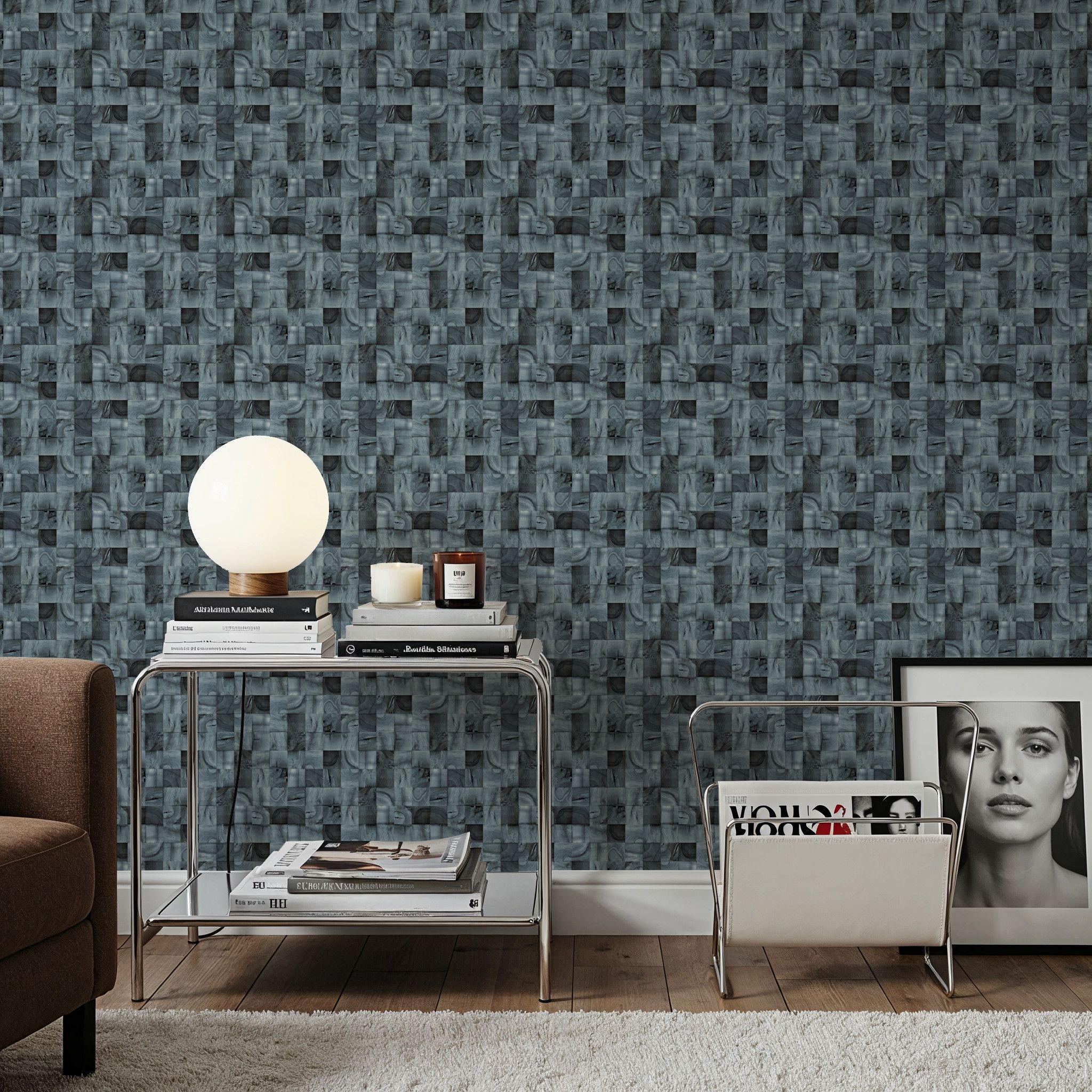 Stubbs, Blue, Wallpaper