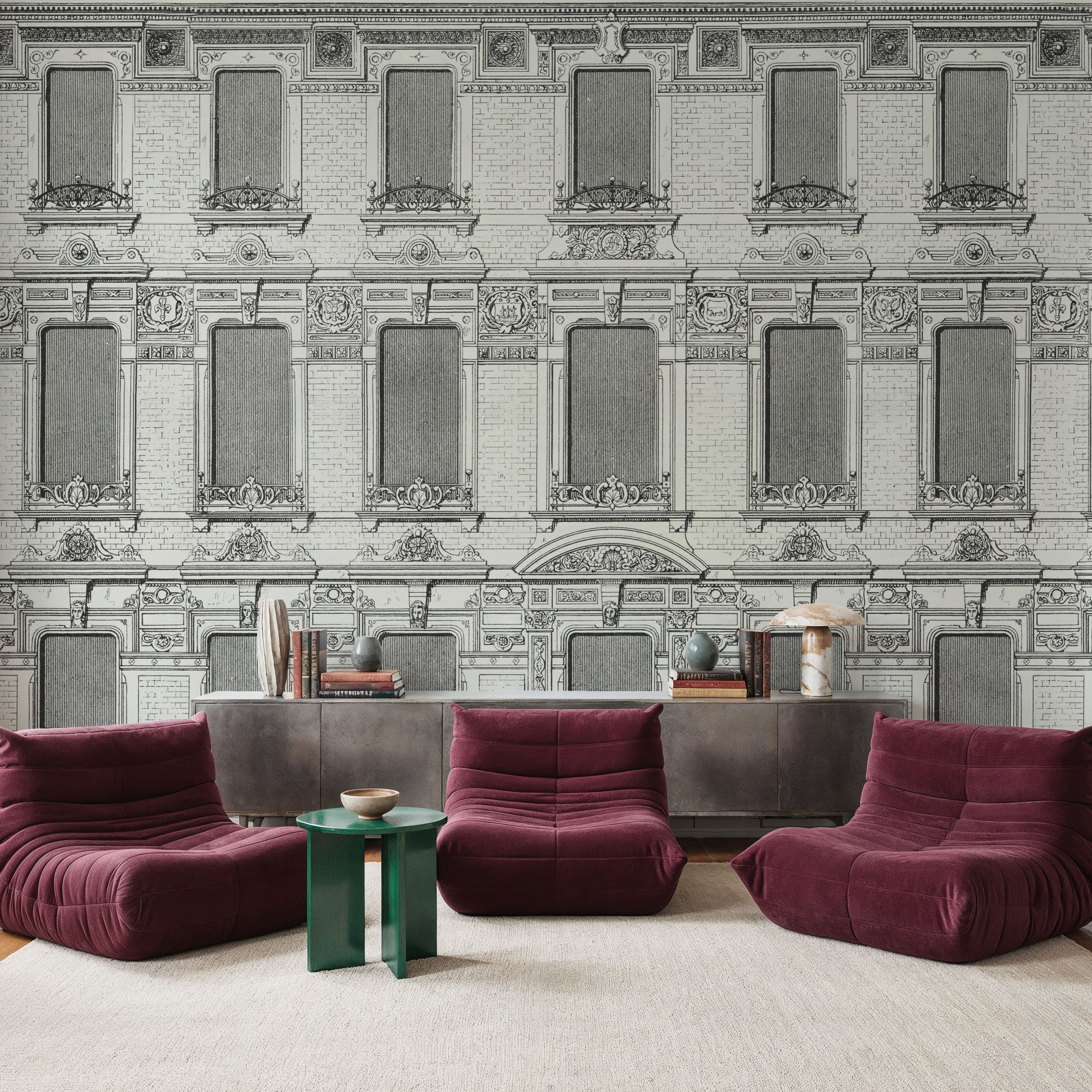 Vintage Facade, White