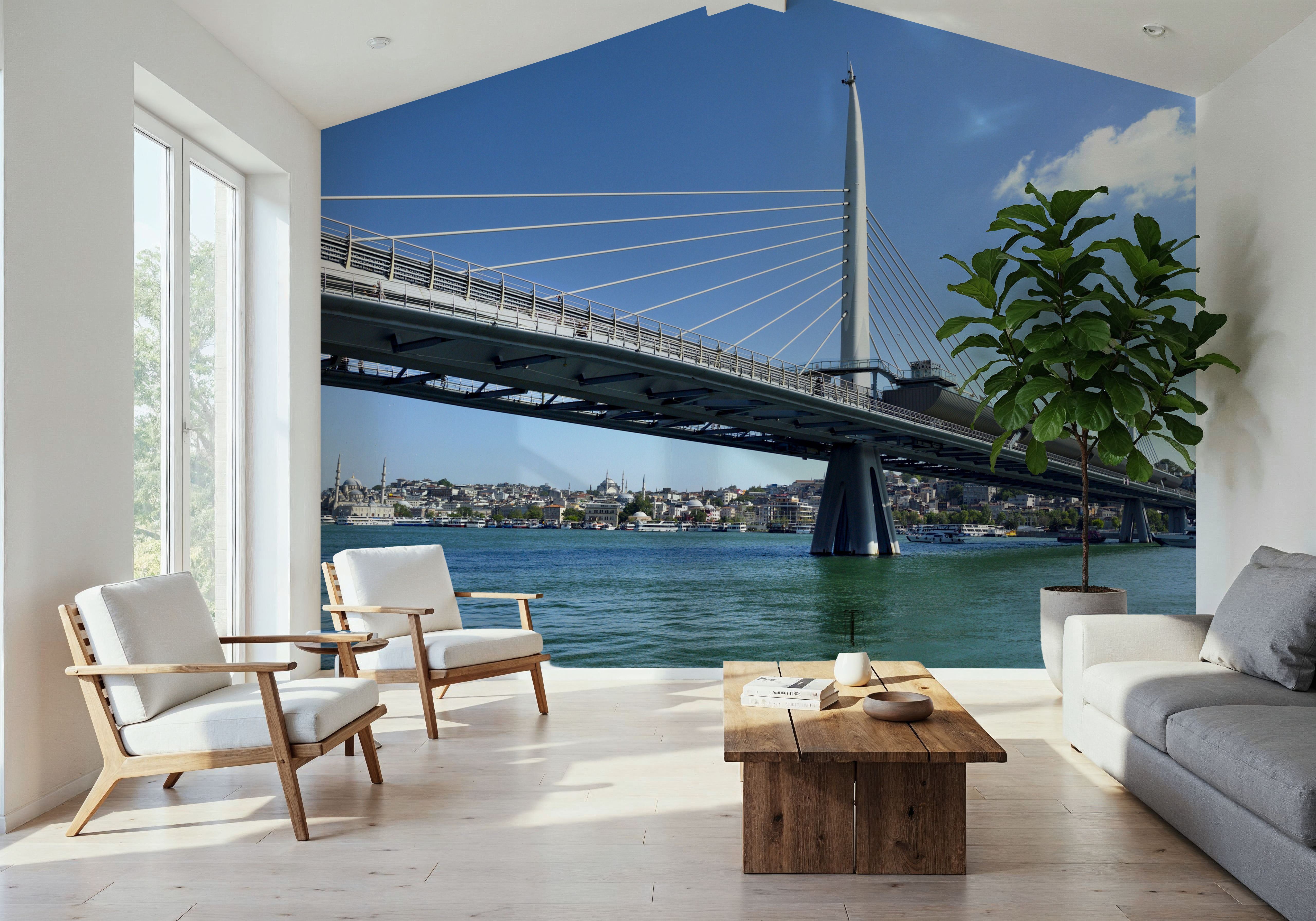 Urban Suspension Bridge, Wallpaper