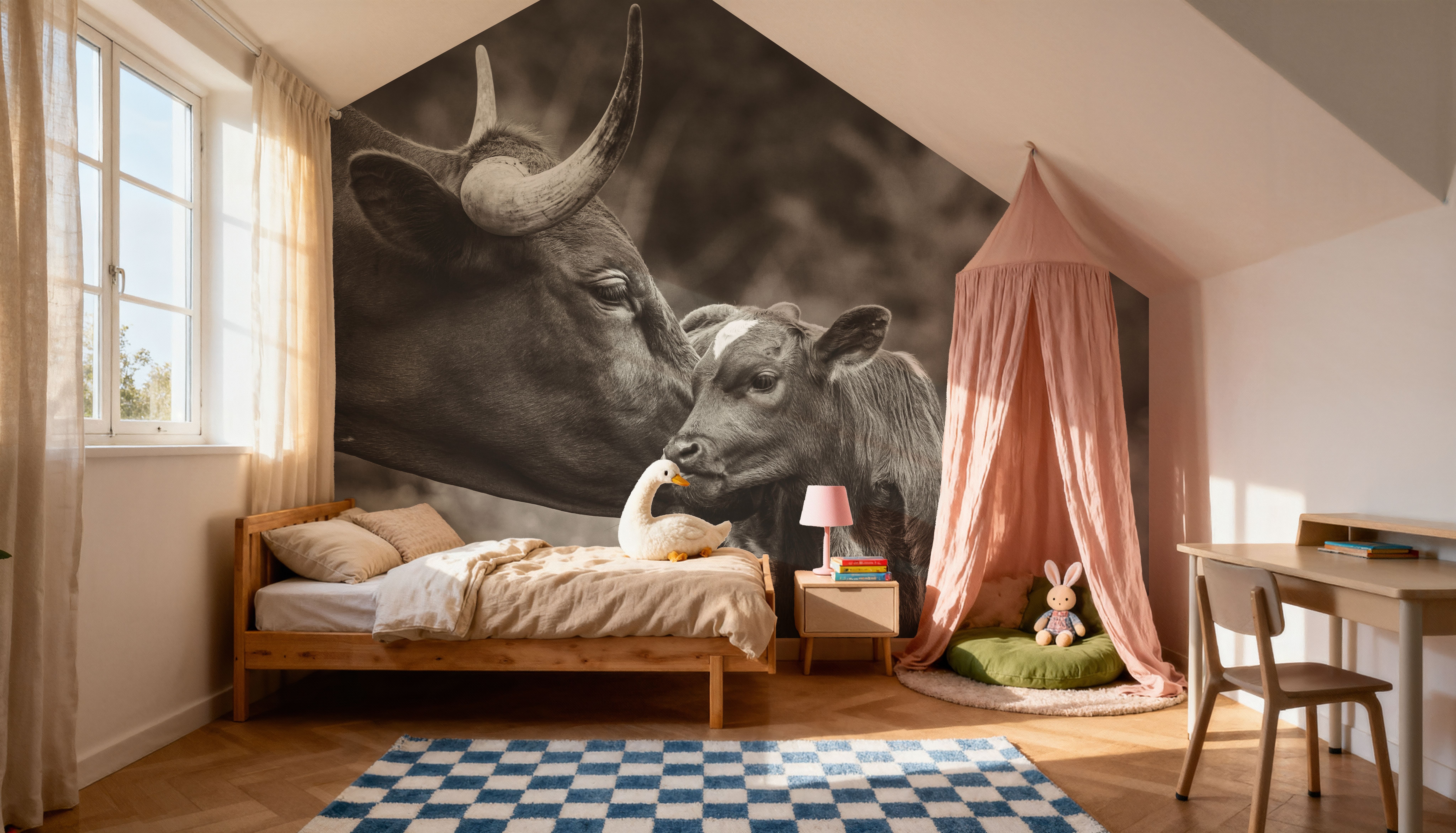 Longhorn Kiss Sepia