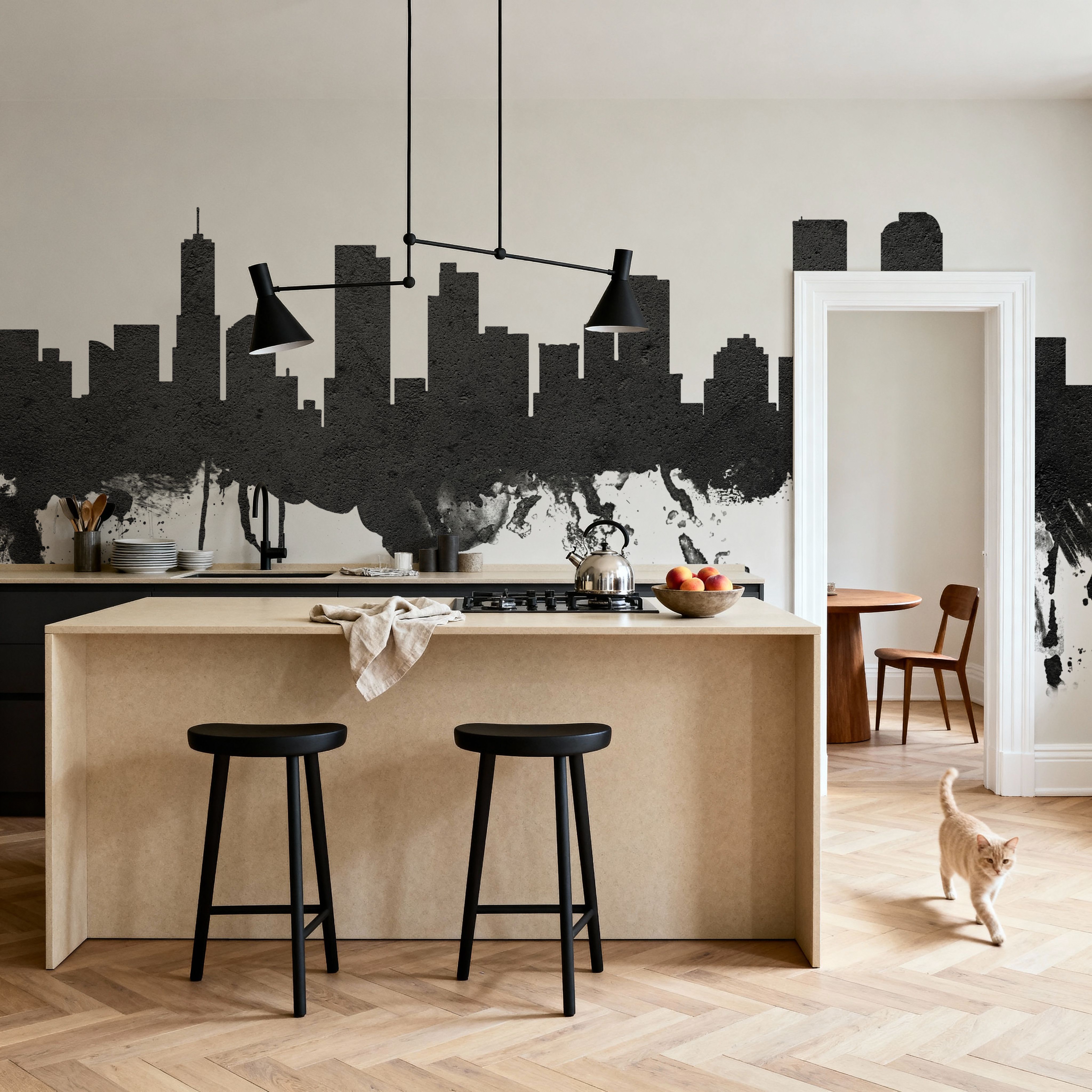 Denver Skyline Black & White