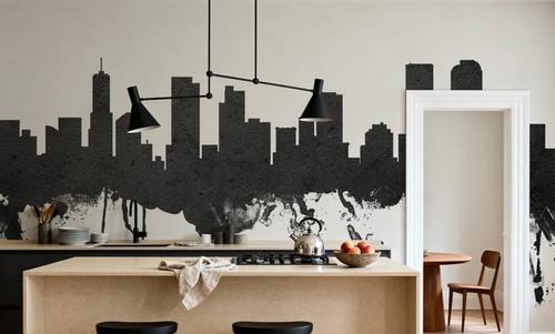Denver Skyline Black & White