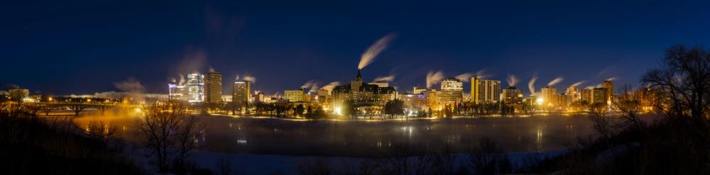 Saskatoon Skyline at Night