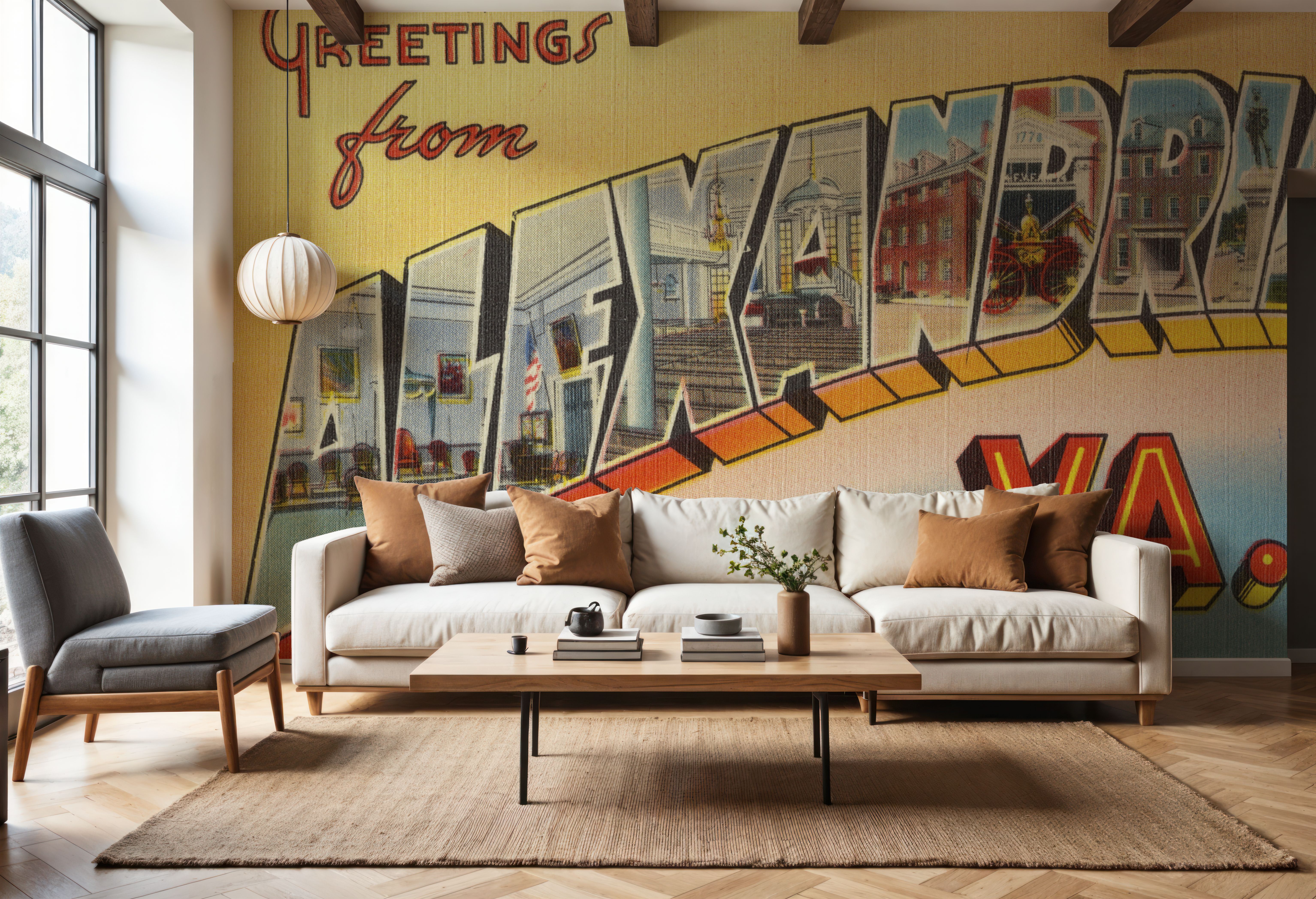 Greetings from Alexandria - Screenprint Postcard