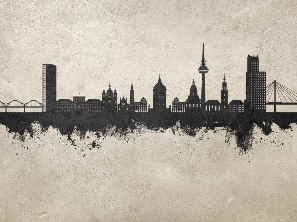 Mannheim Germany Skyline Concrete