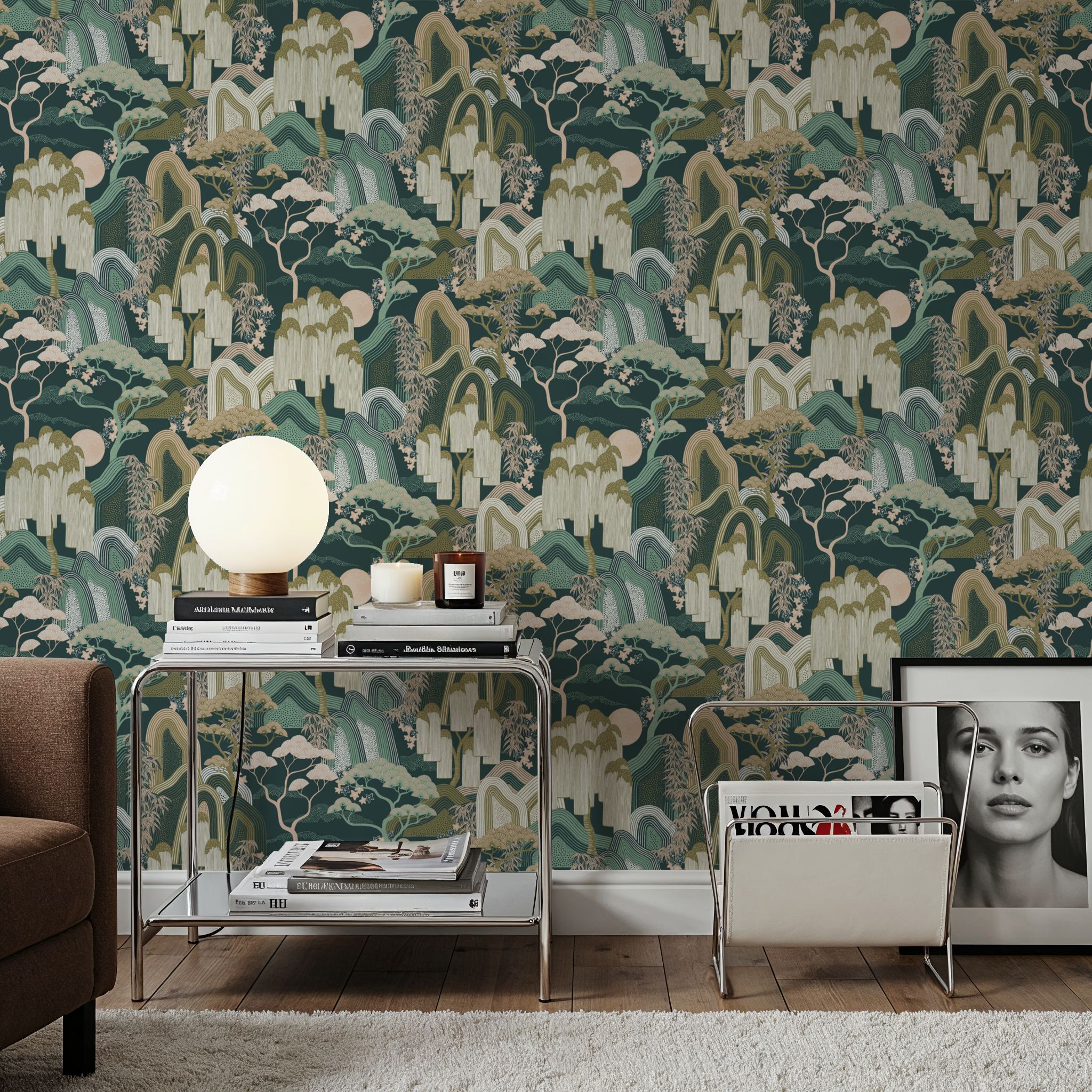 Whispers of the Mountain Pattern, Green