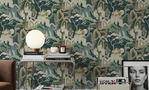 Whispers of the Mountain Pattern, Green
