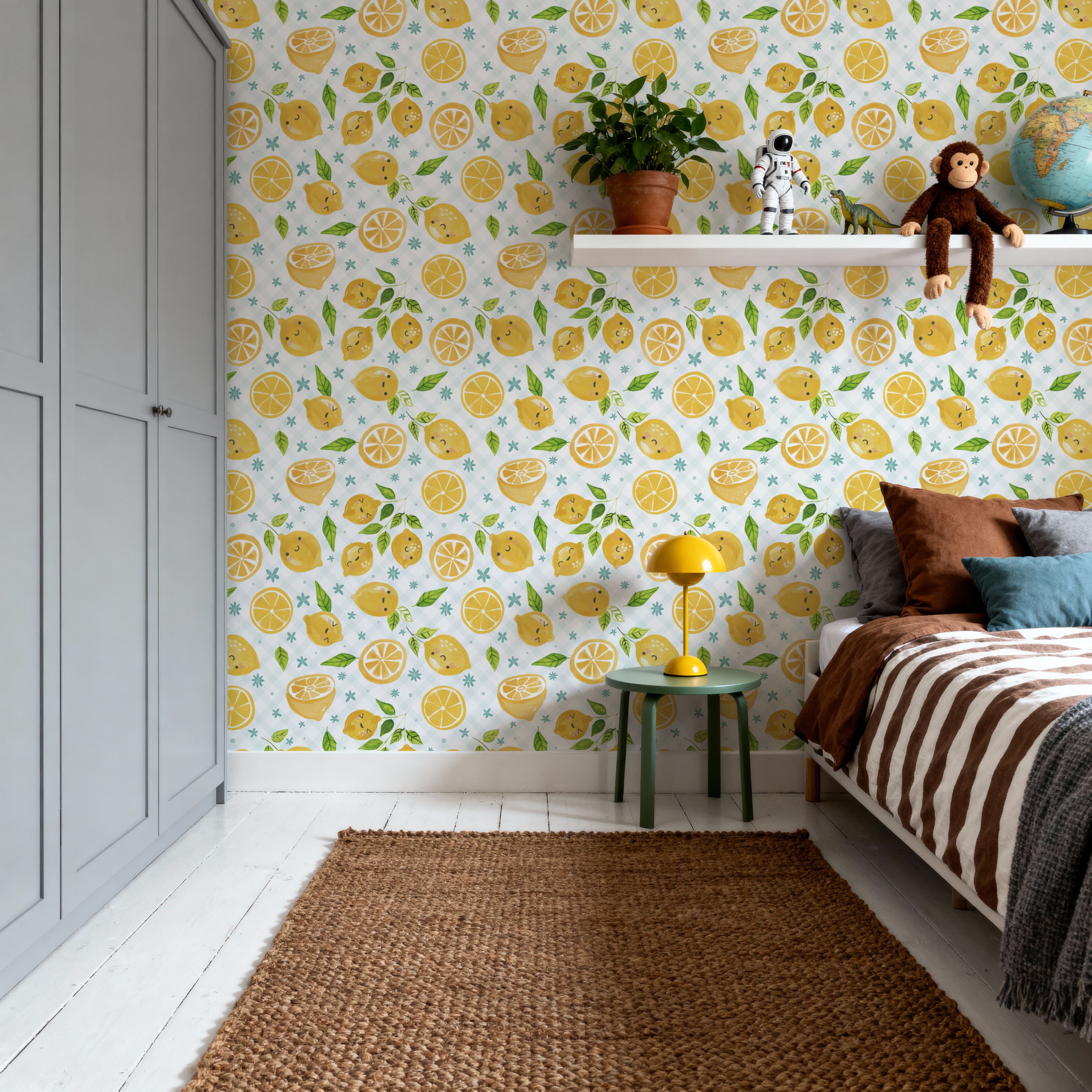 Mellow Lemons Blue Check