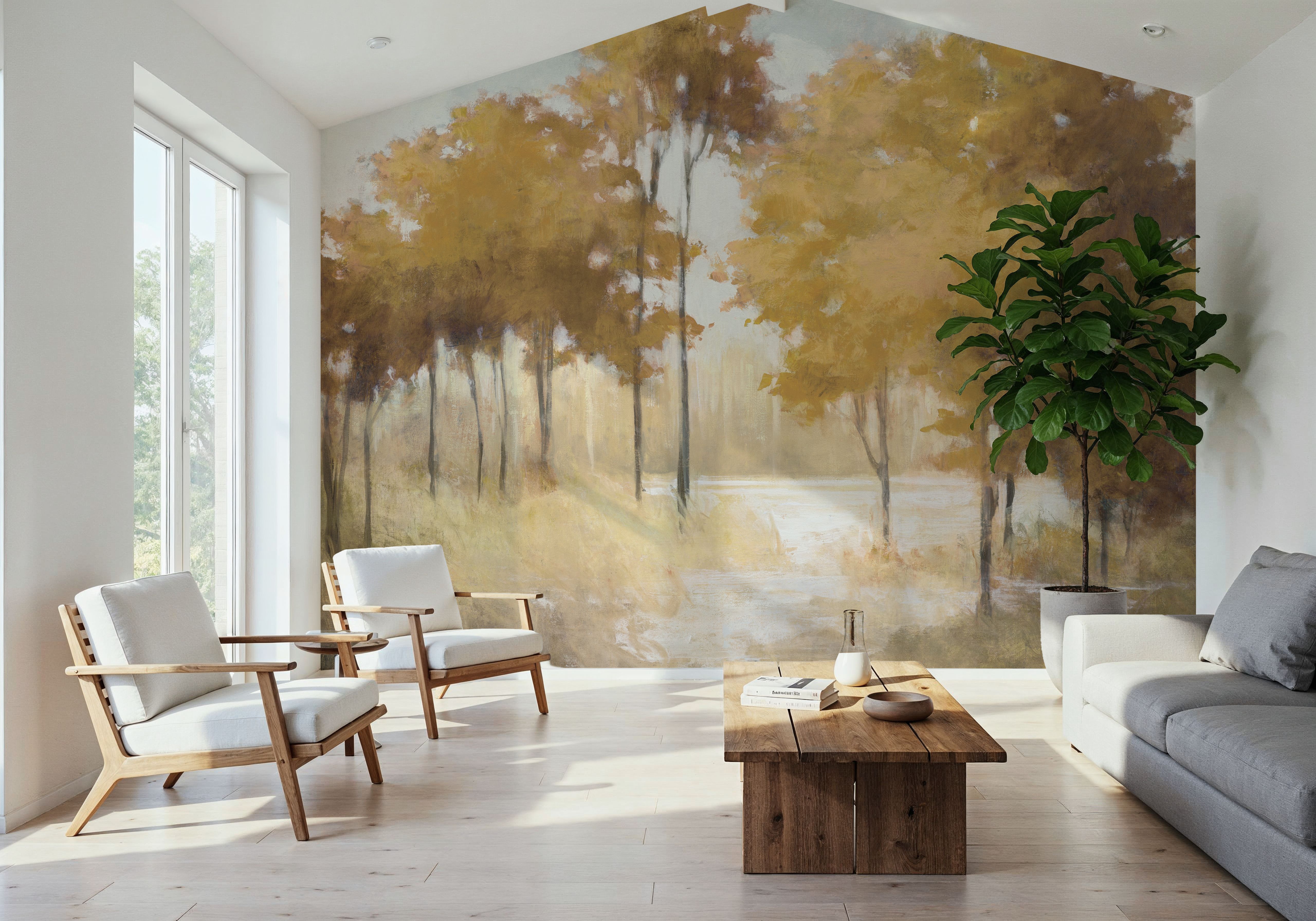 Autumn Lake I, Tapet