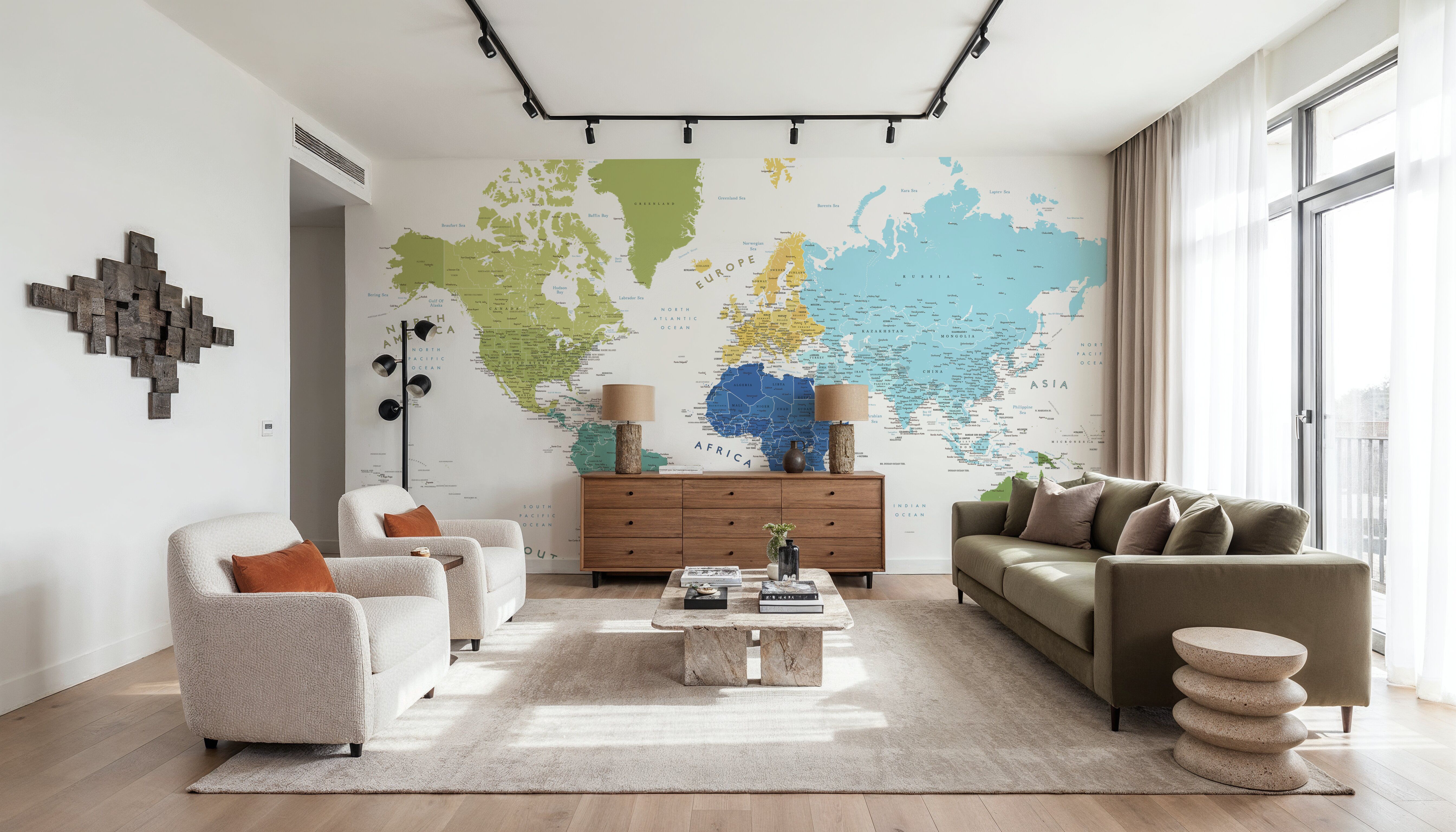 World Map Cities - Elisenda