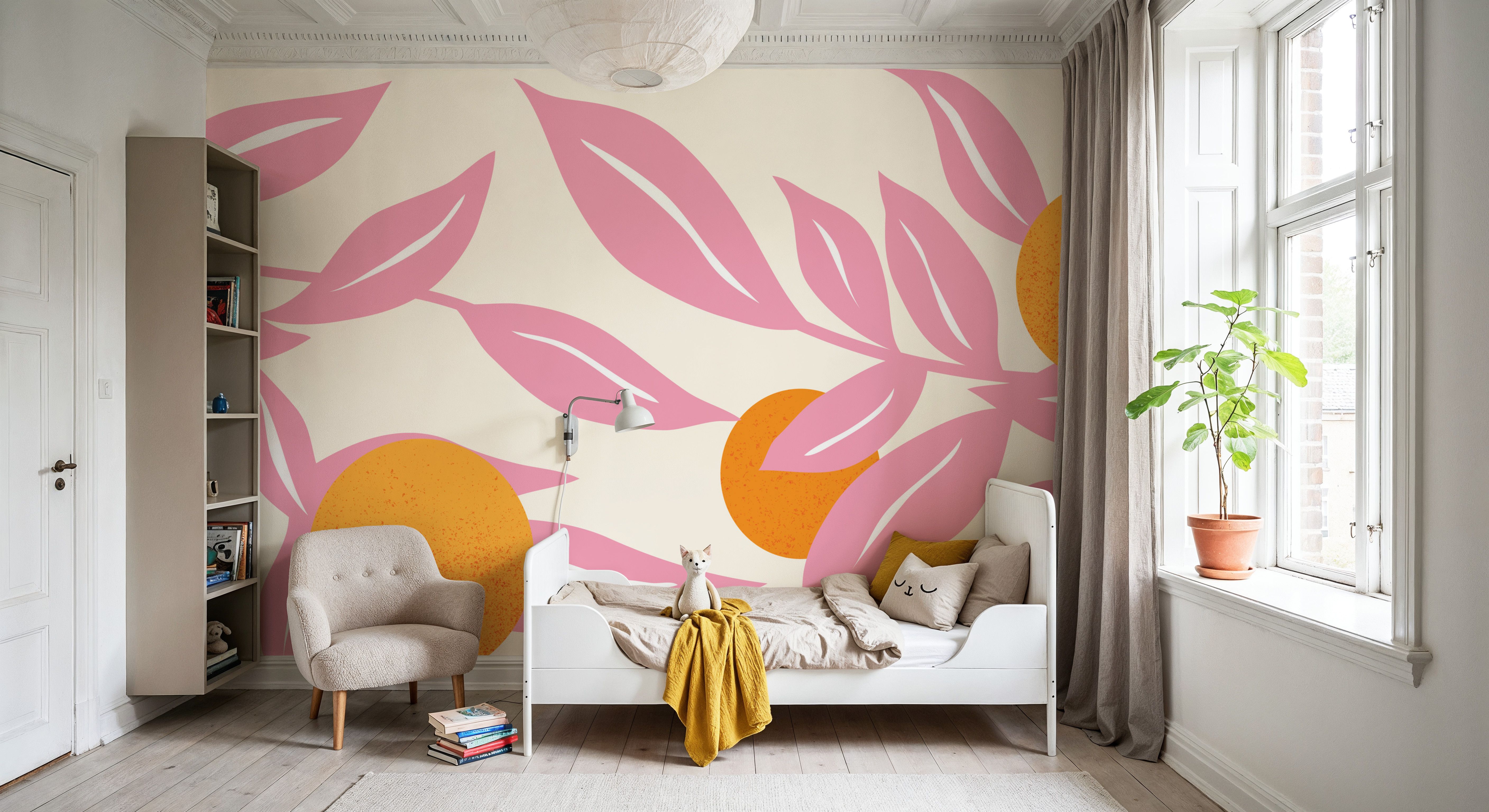 Stylized Flowers in Pink