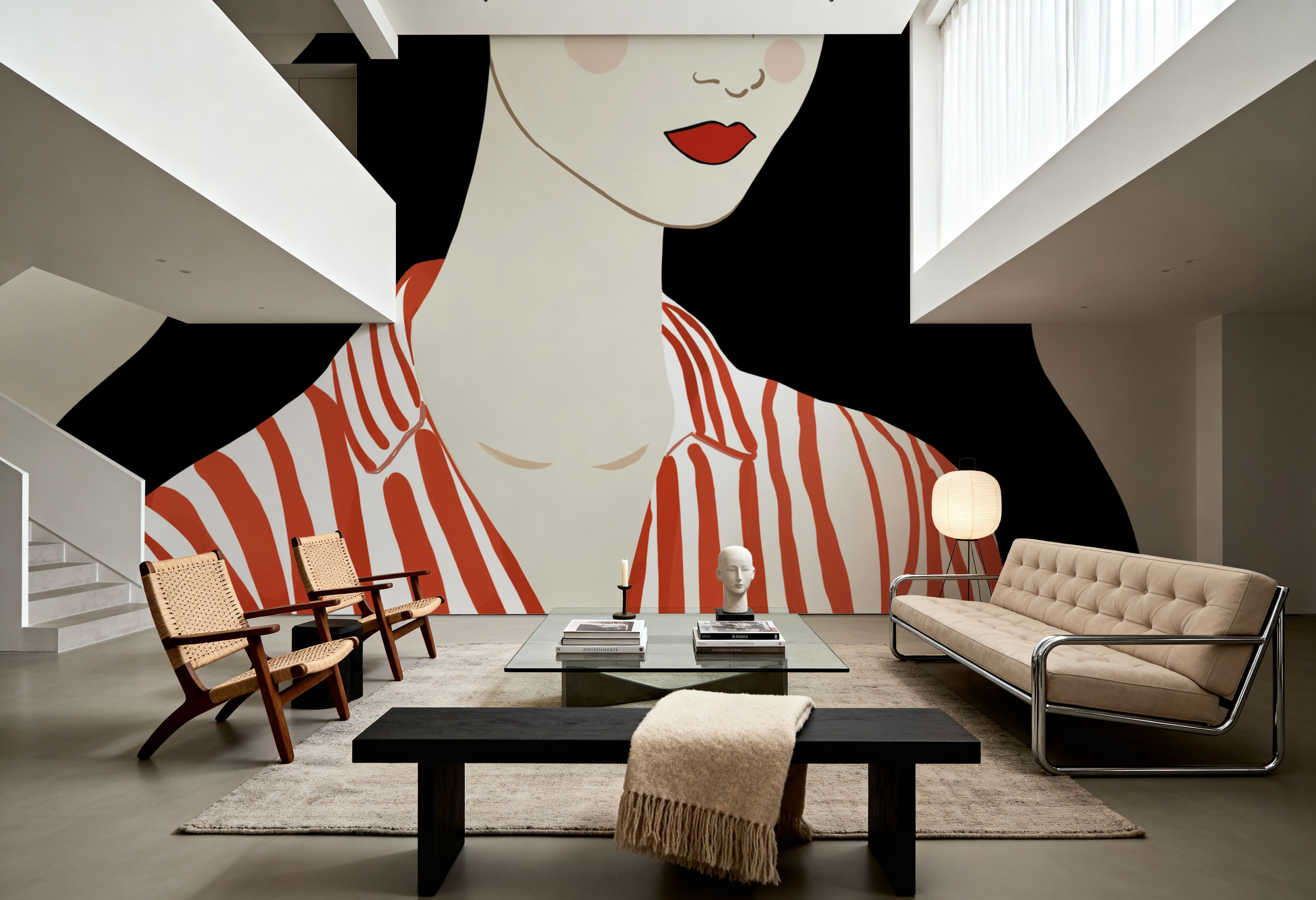 Woman in Striped Blouse I