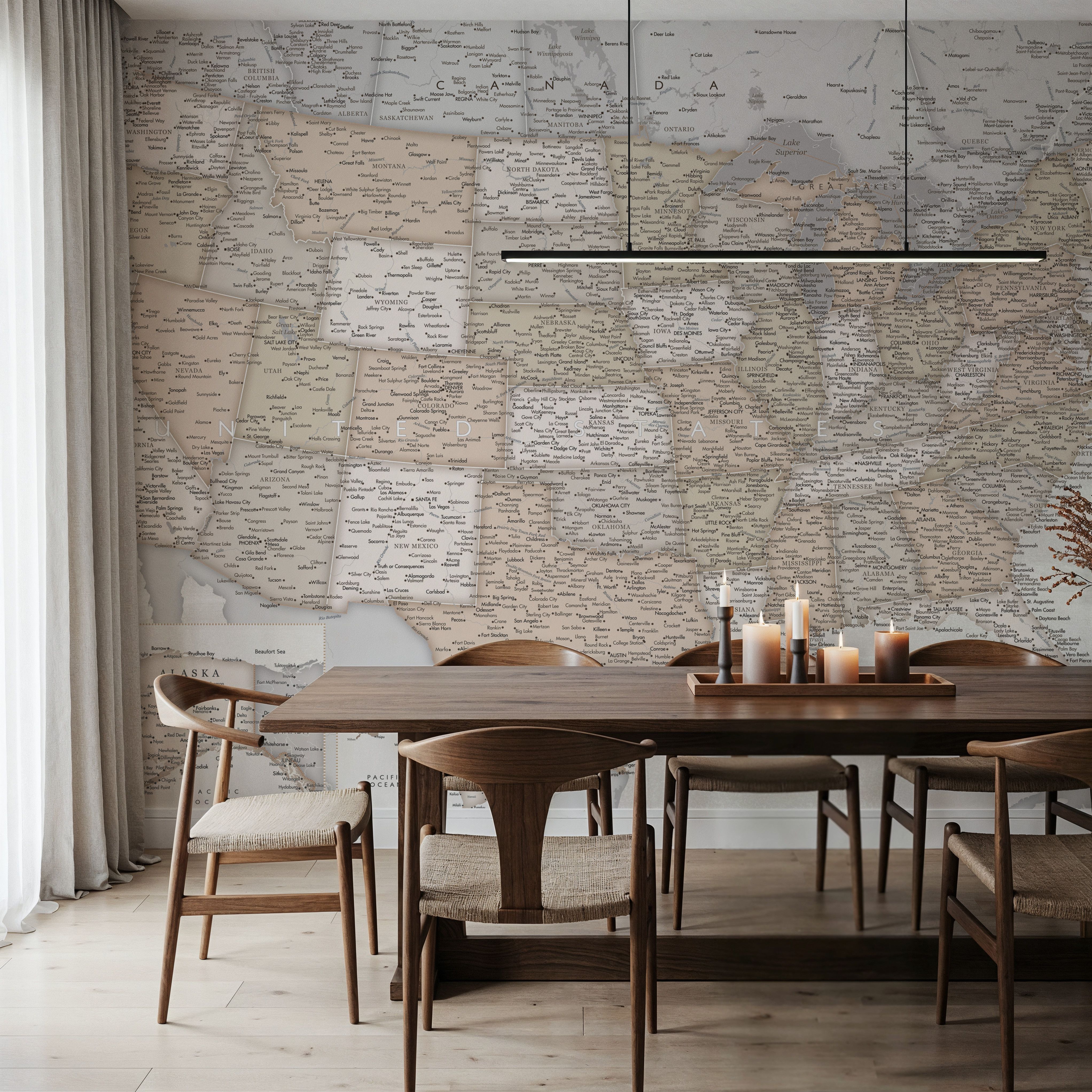 US Map Detailed - Lucille