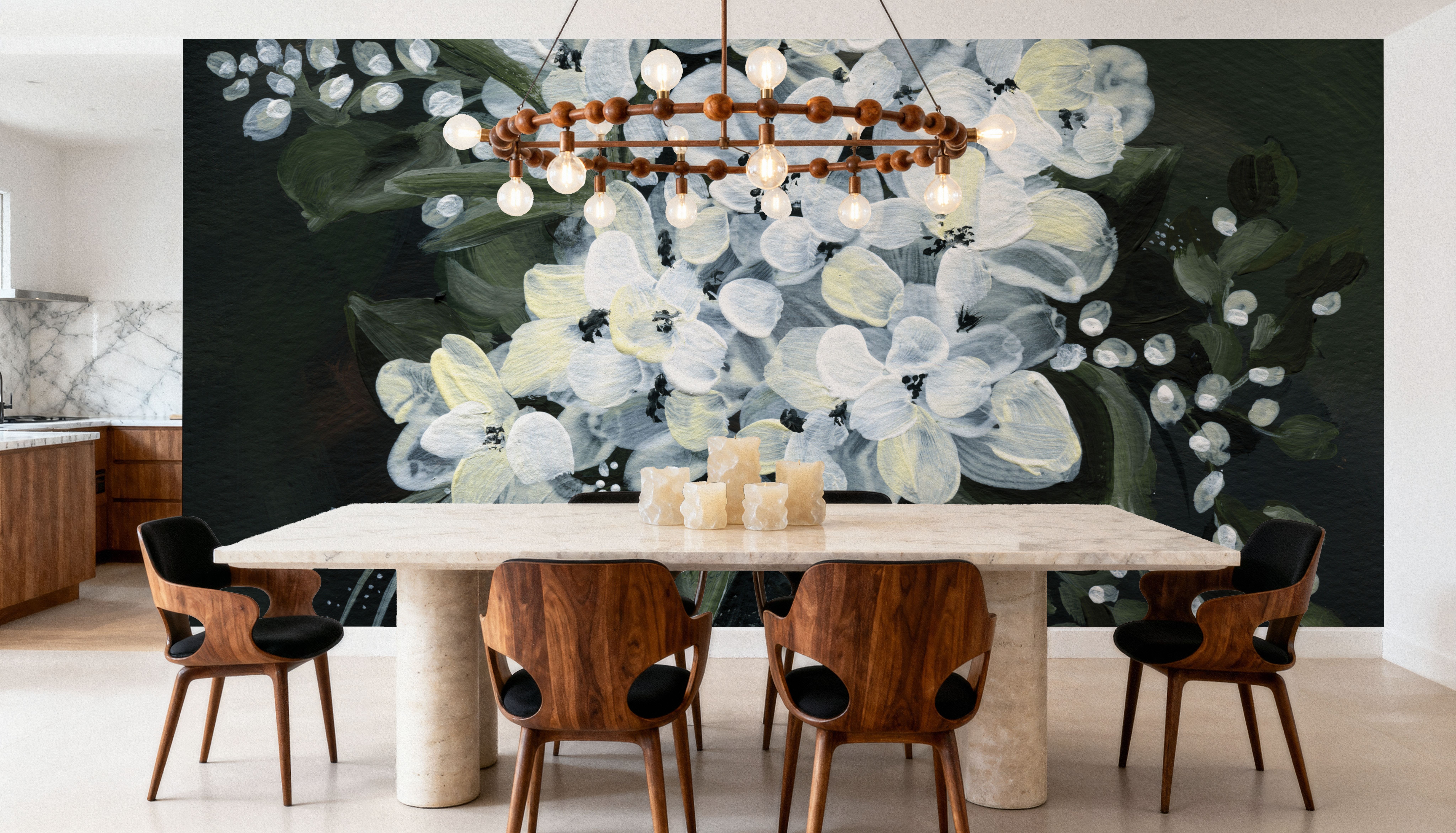 White Flowers in Vase